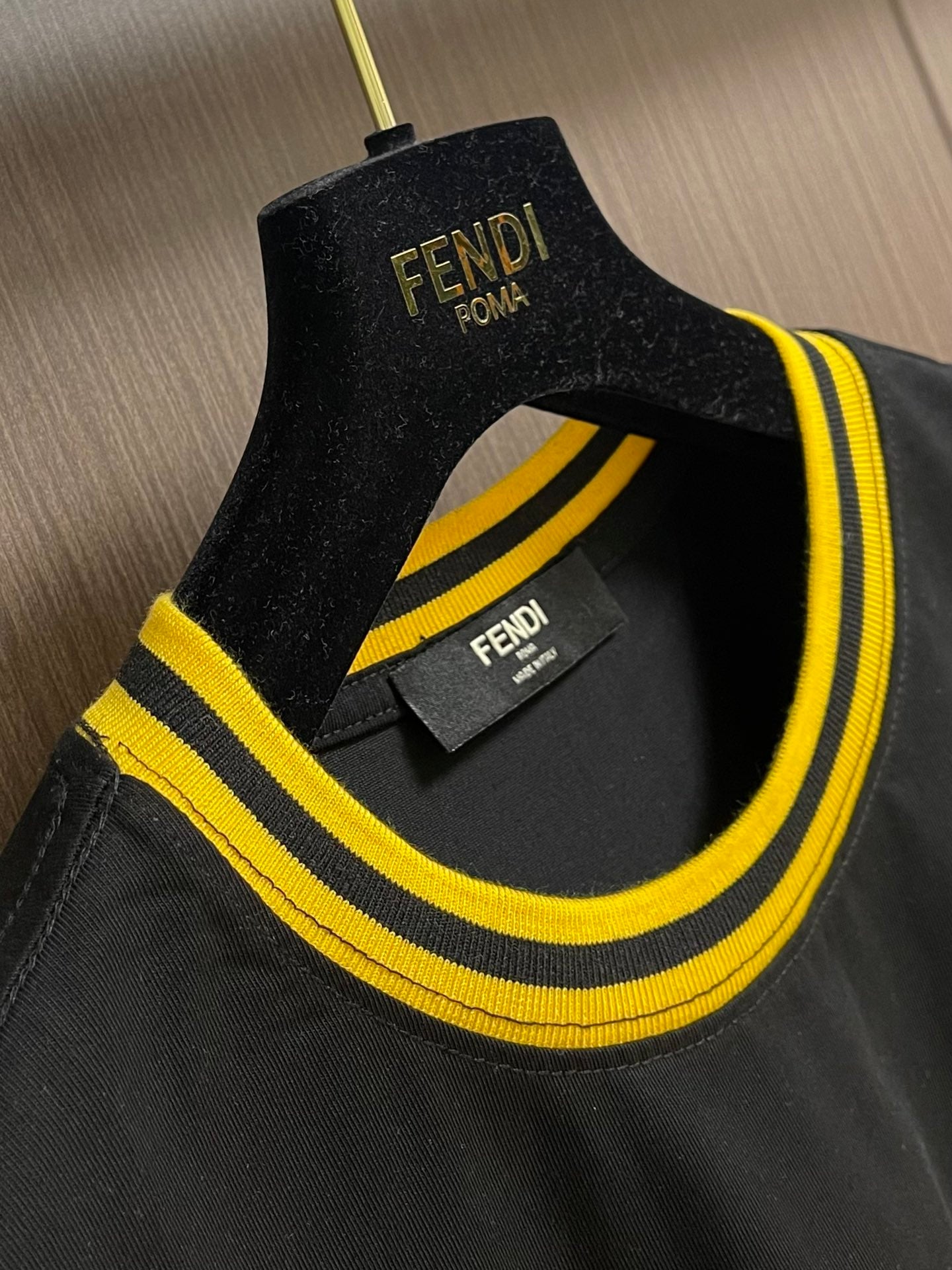 FEND1 Embroidered logo T-shirt