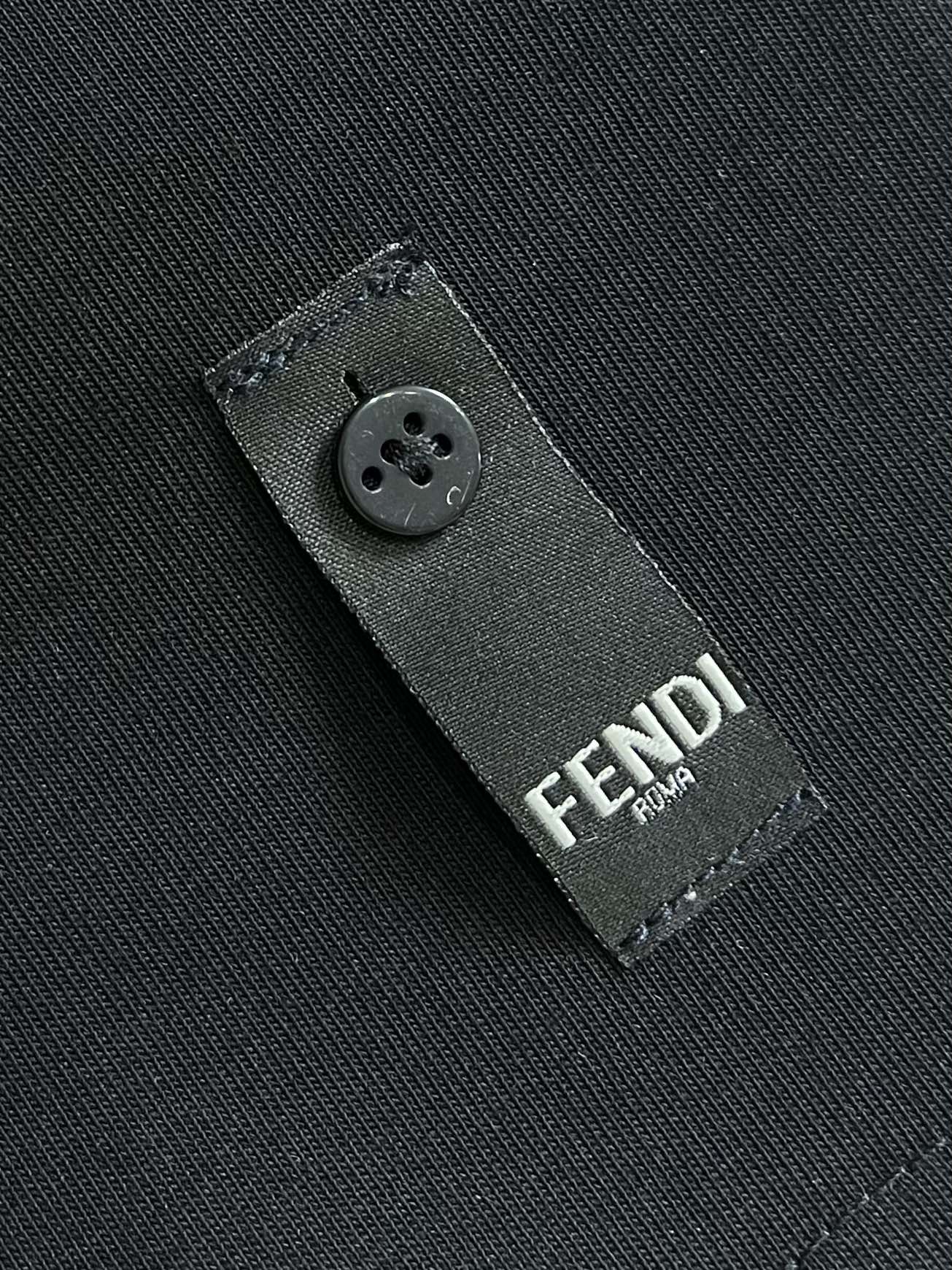 FEND1 Embroidered logo T-shirt