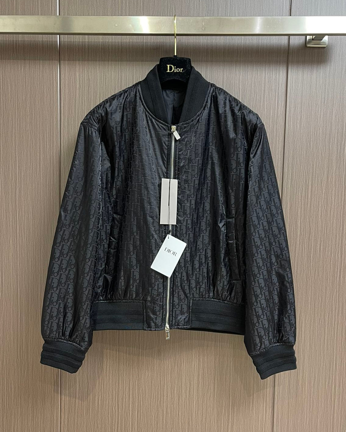 DIO* Technical Jacquard Oblique bomber jacket