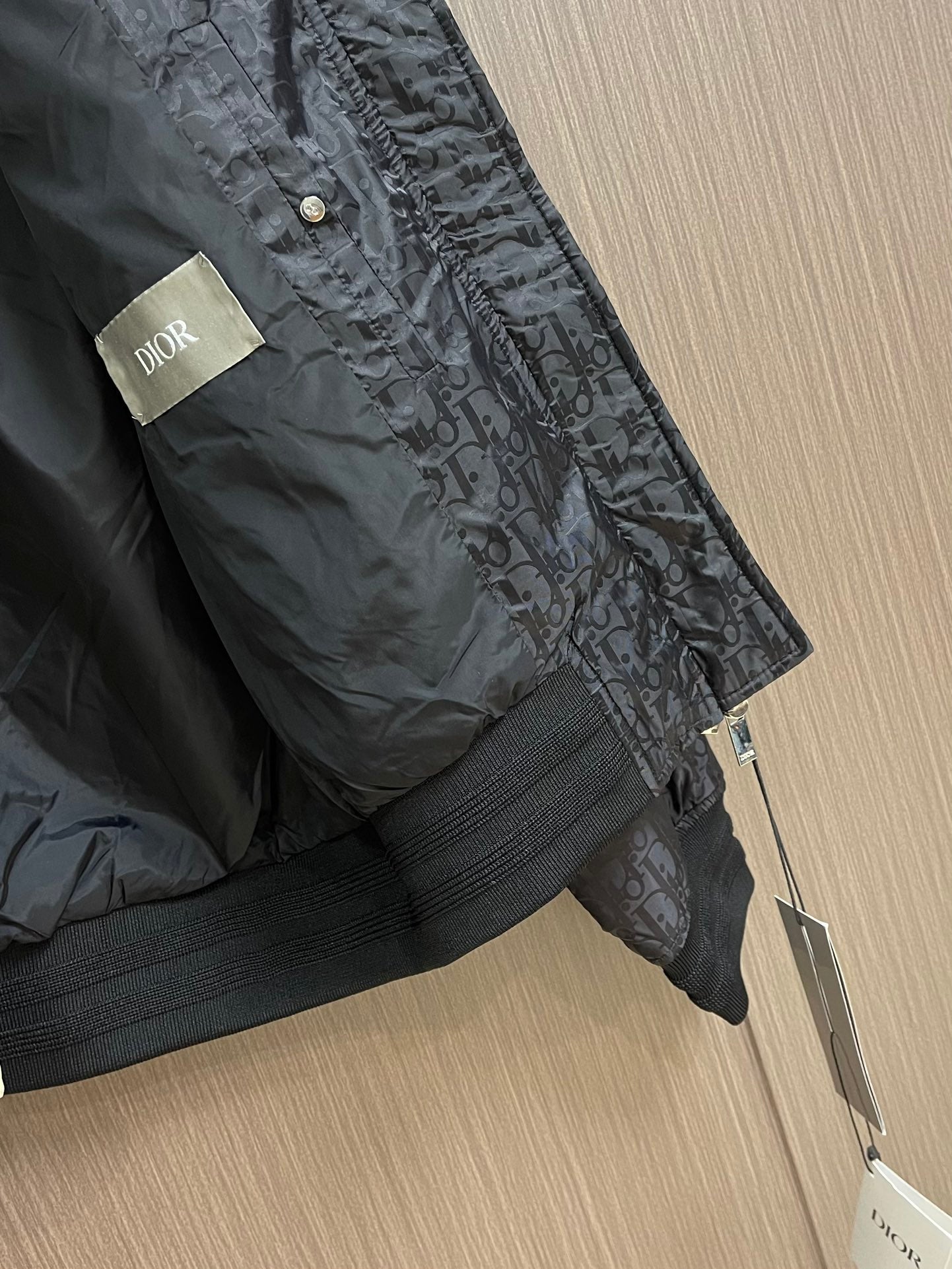 DIO* Technical Jacquard Oblique bomber jacket