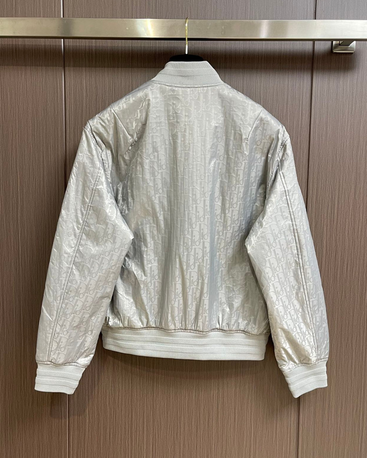 DIO* Technical Jacquard Oblique bomber jacket