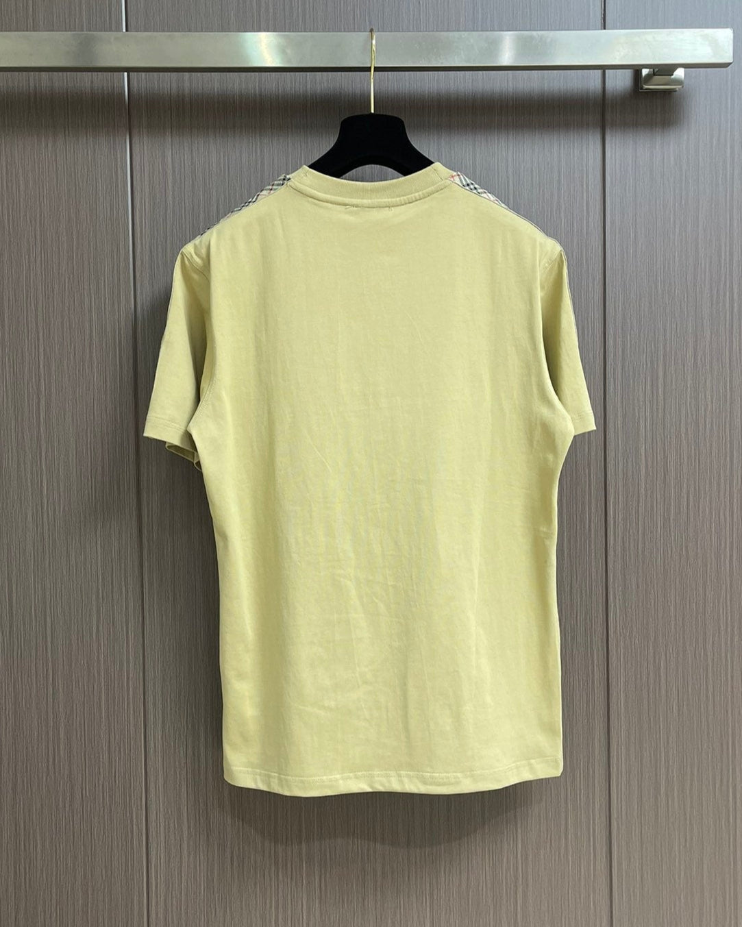 BURB* Check Trim Cotton T-shirt