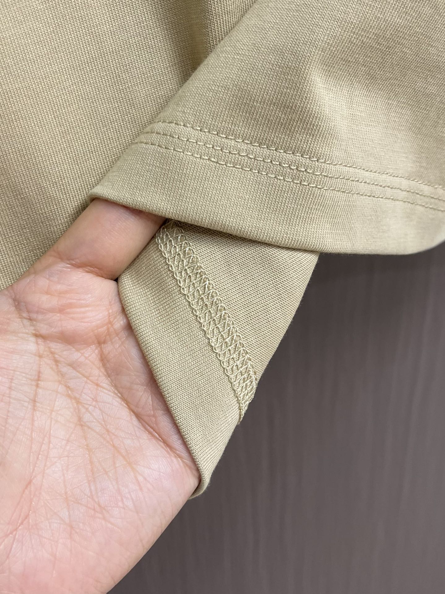 BURB* Check Trim Cotton T-shirt