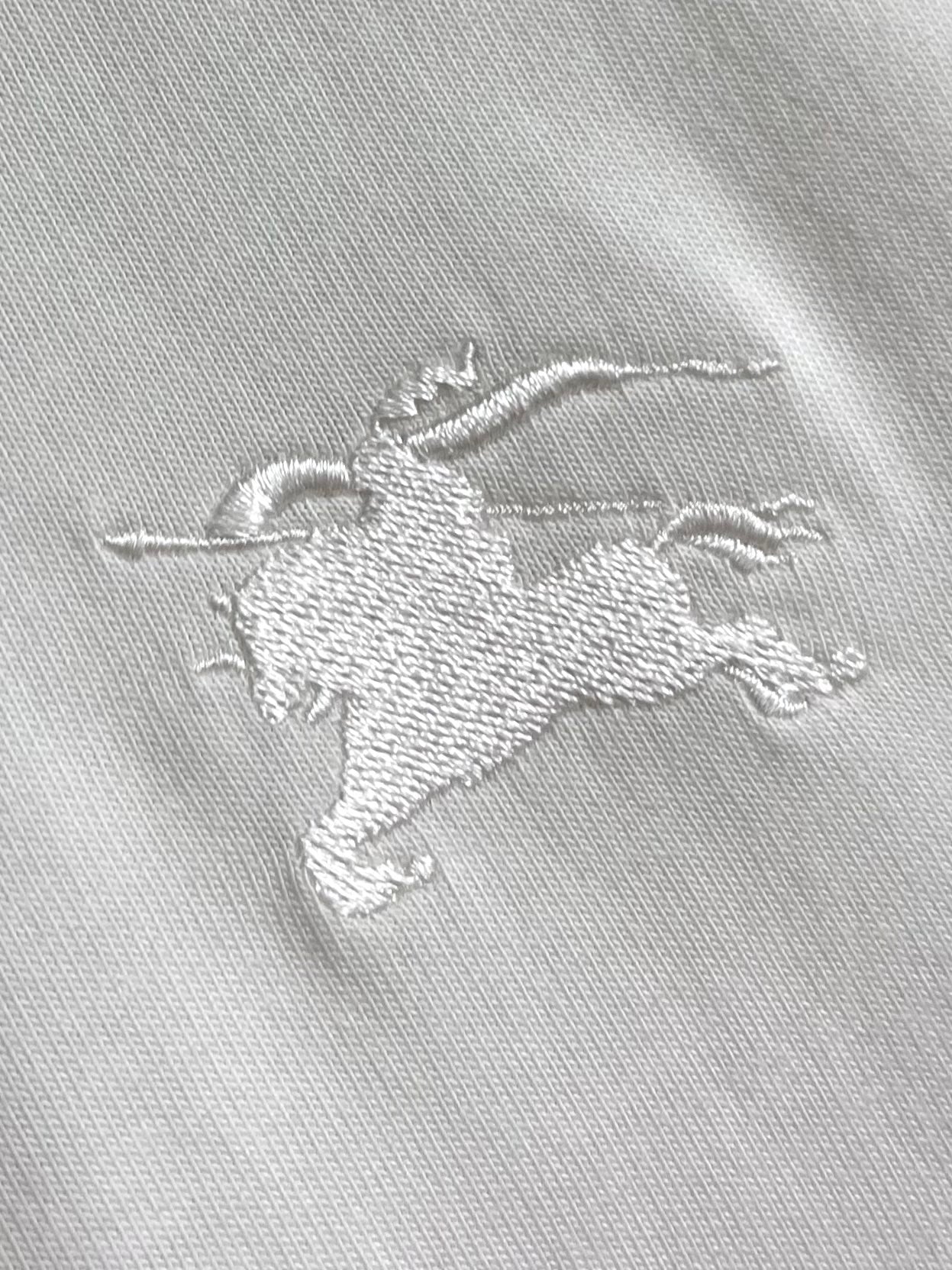 BURB* Check Trim Cotton T-shirt