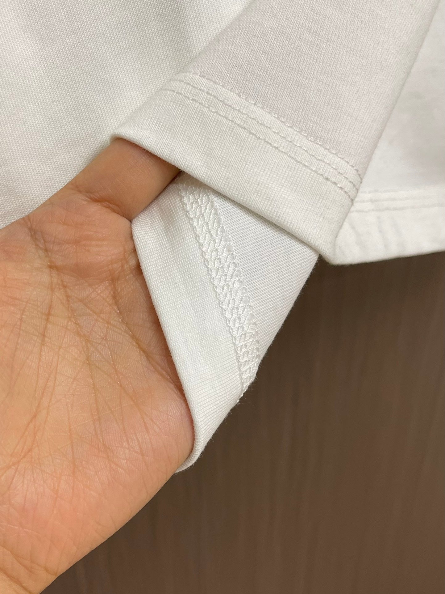 BURB* Check Trim Cotton T-shirt