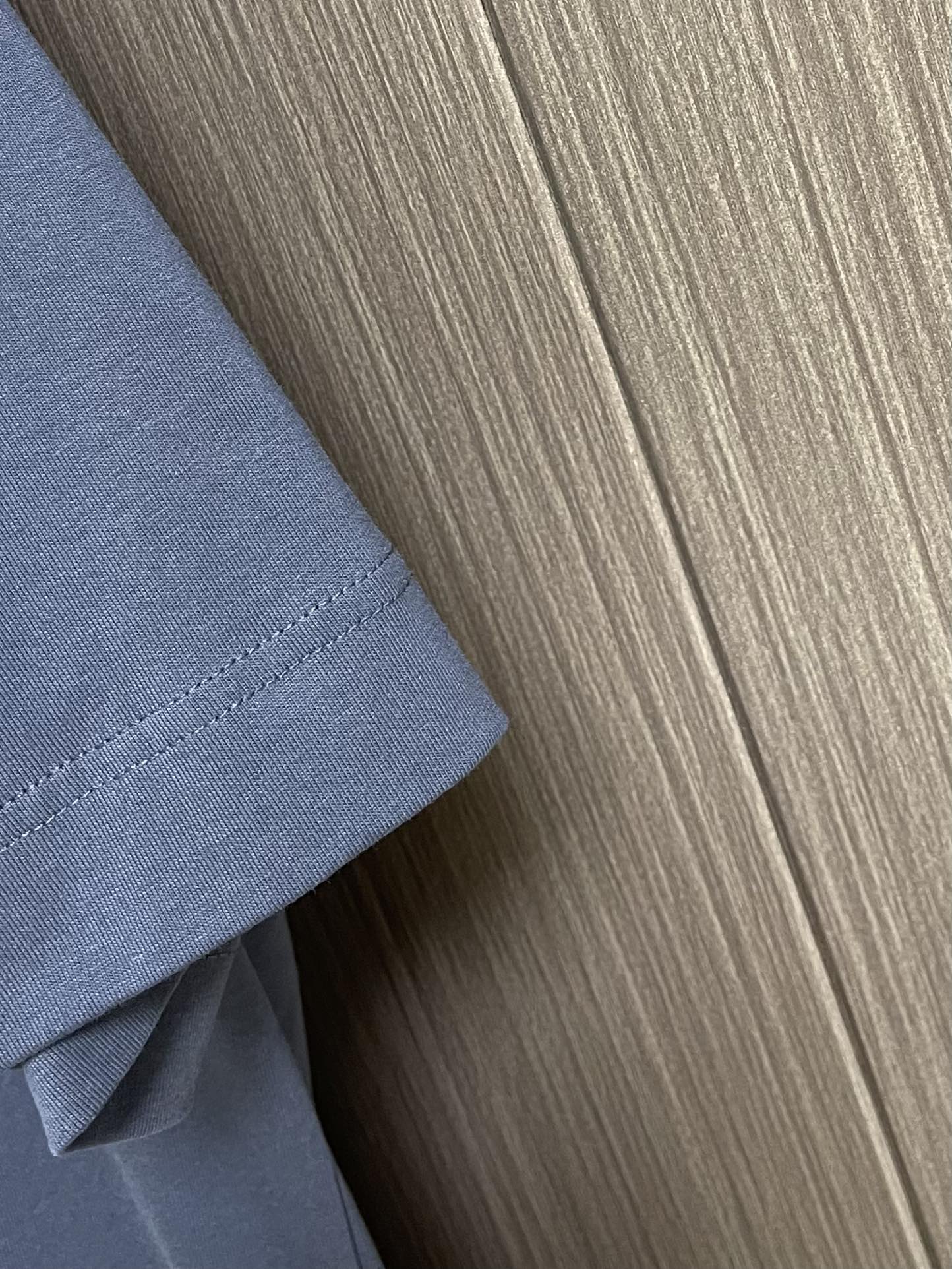FEND1 Navy blue cotton T-shirt