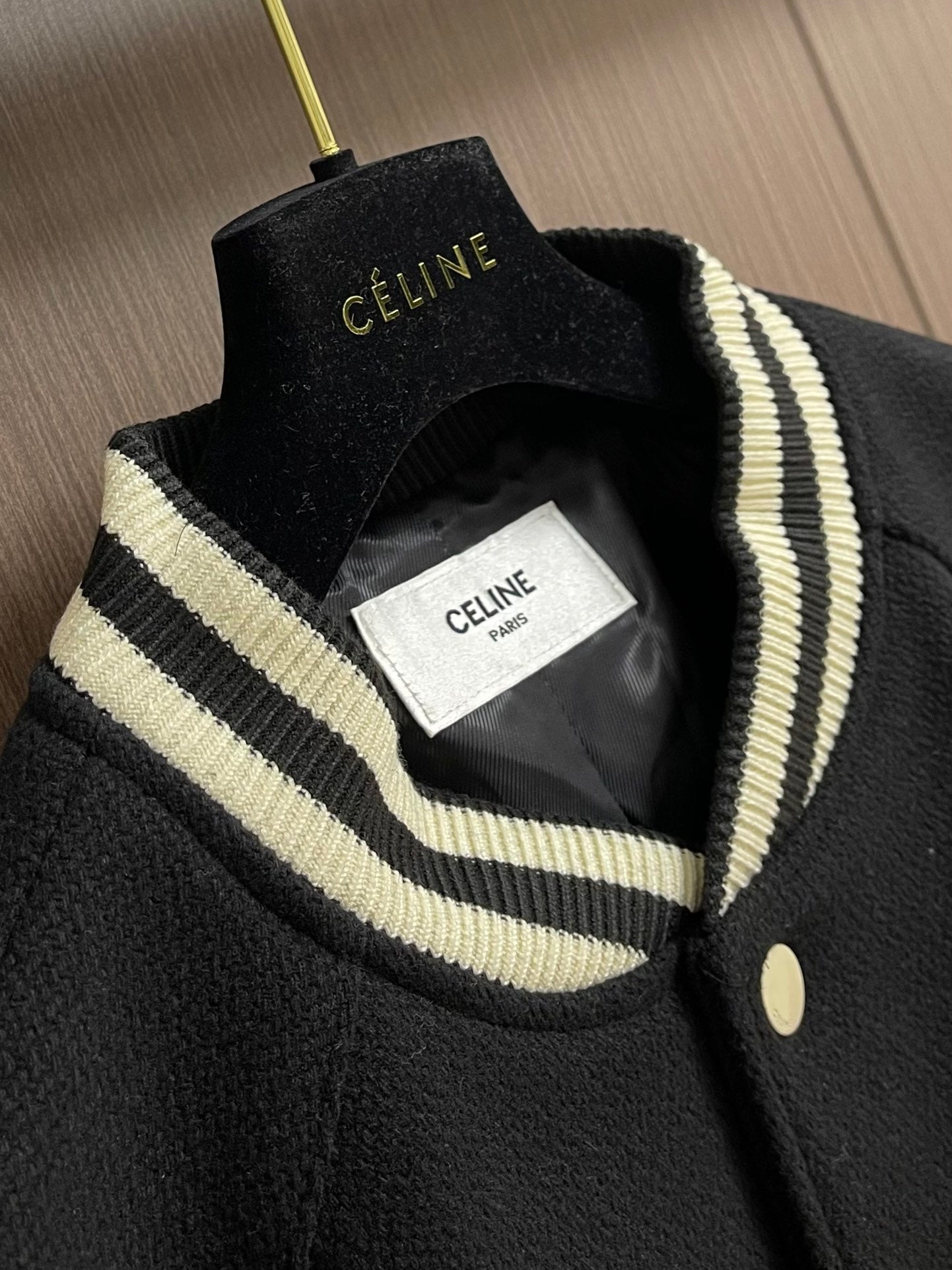 CELI* teddy jacket in textured wool