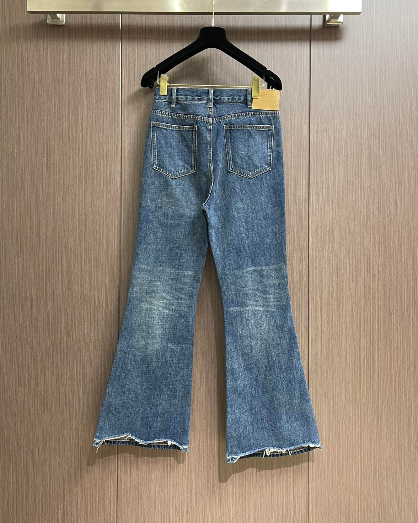CELI* flared surf jeans in summer dazed wash denim