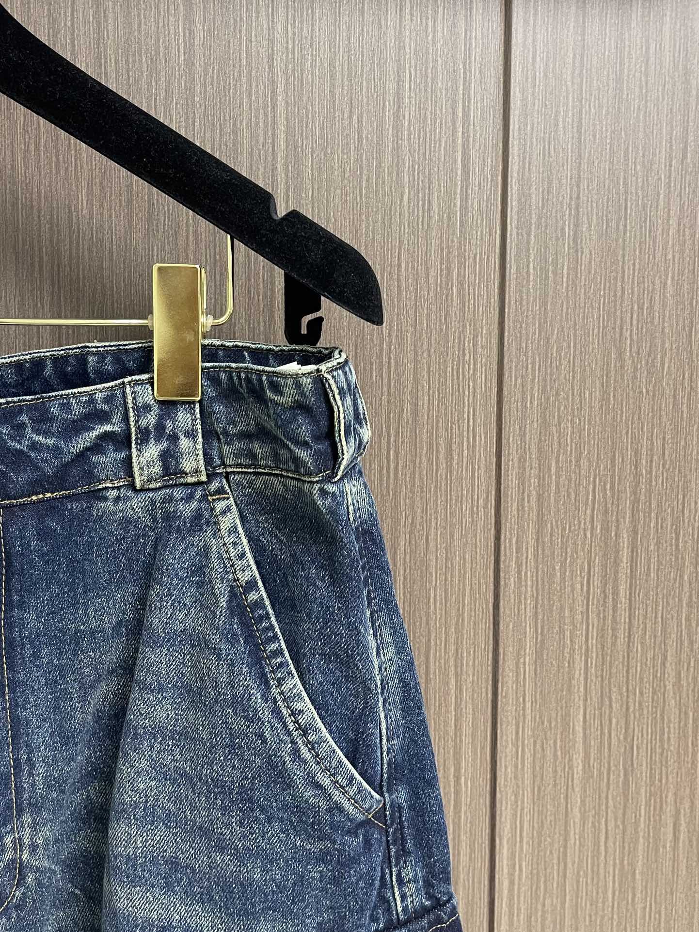 PRA* Denim cargo jeans