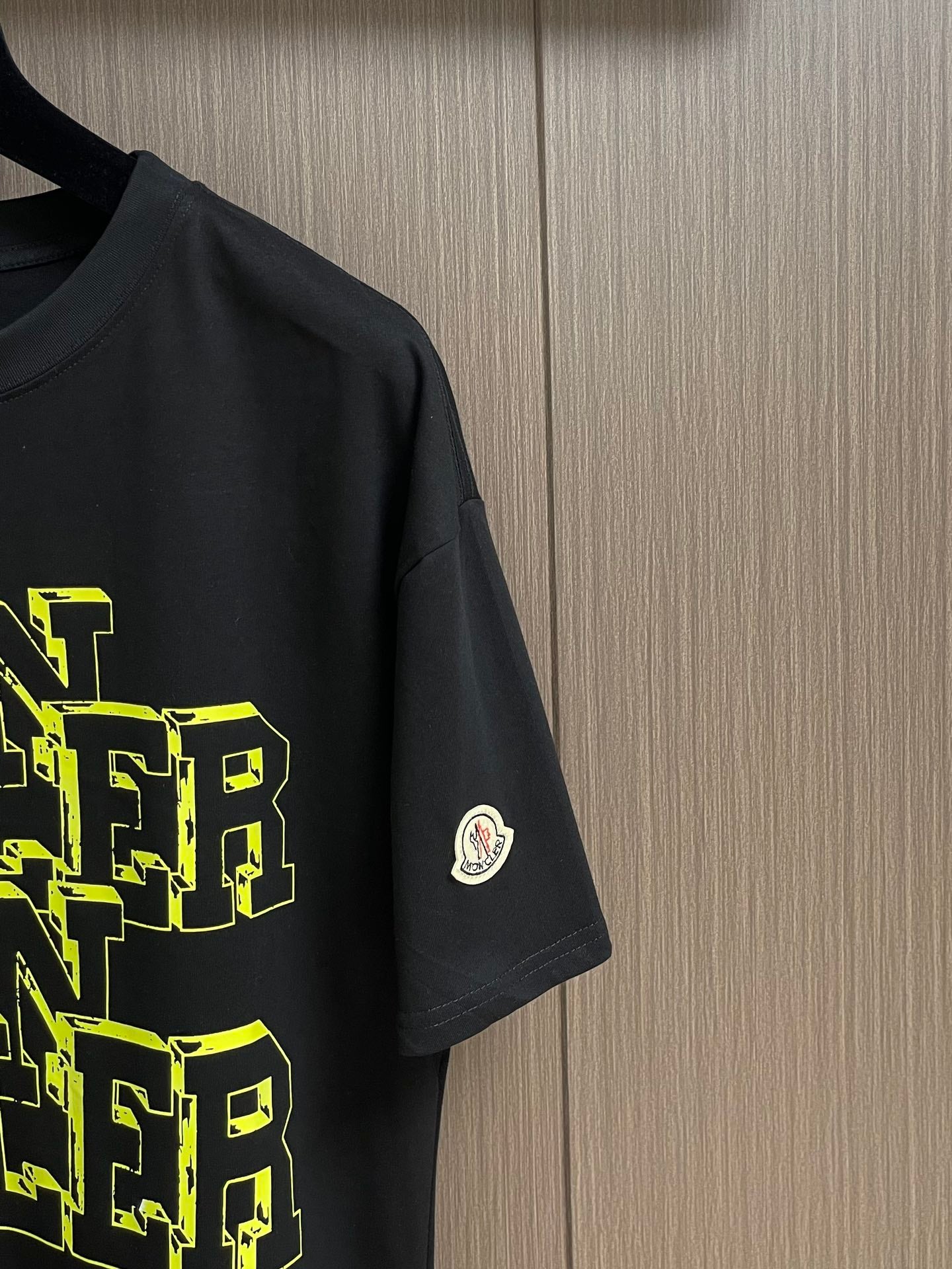 MONCL* Logo Motif Cotton T-Shirt