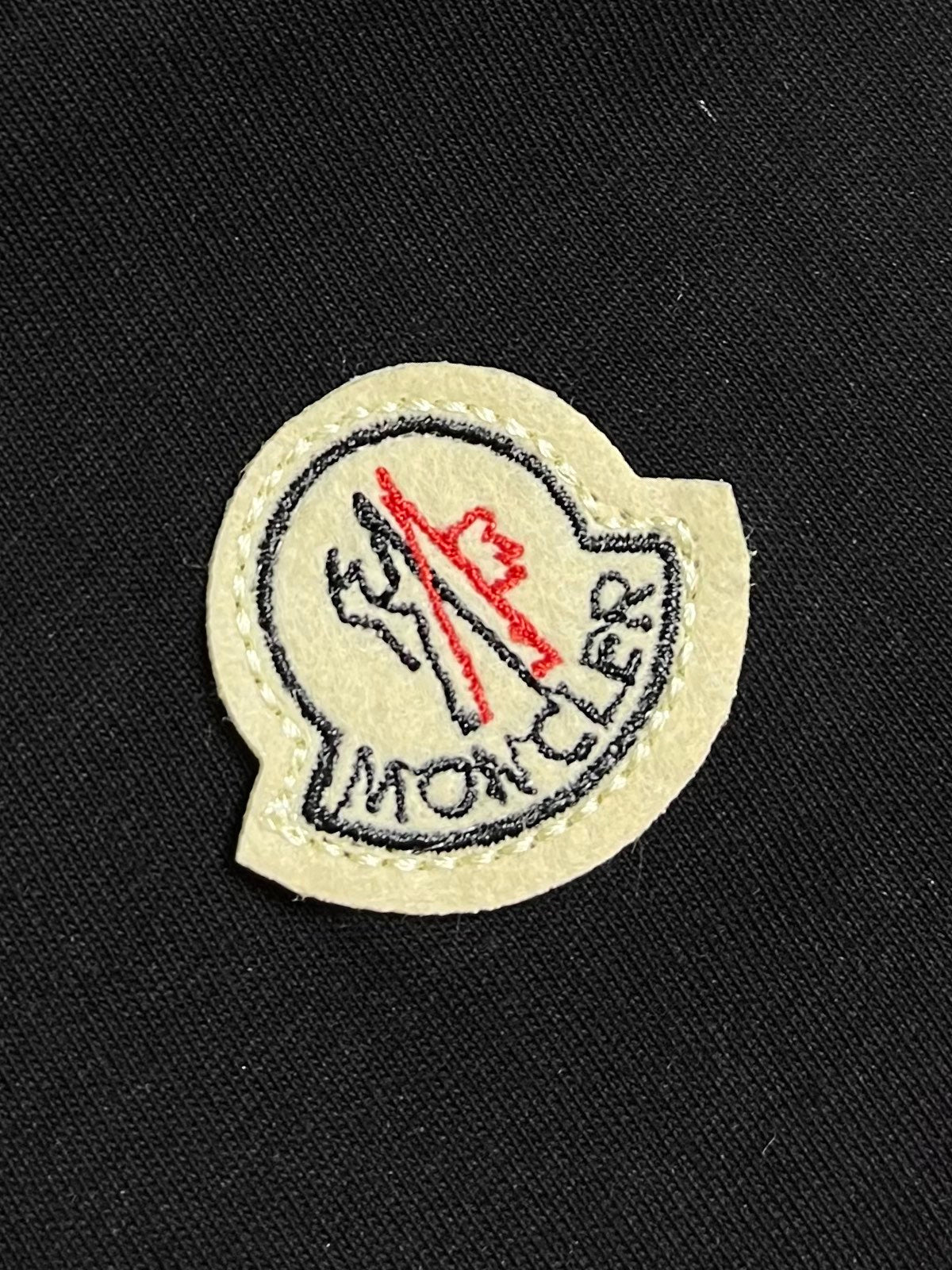 MONCL* Logo Motif Cotton T-Shirt