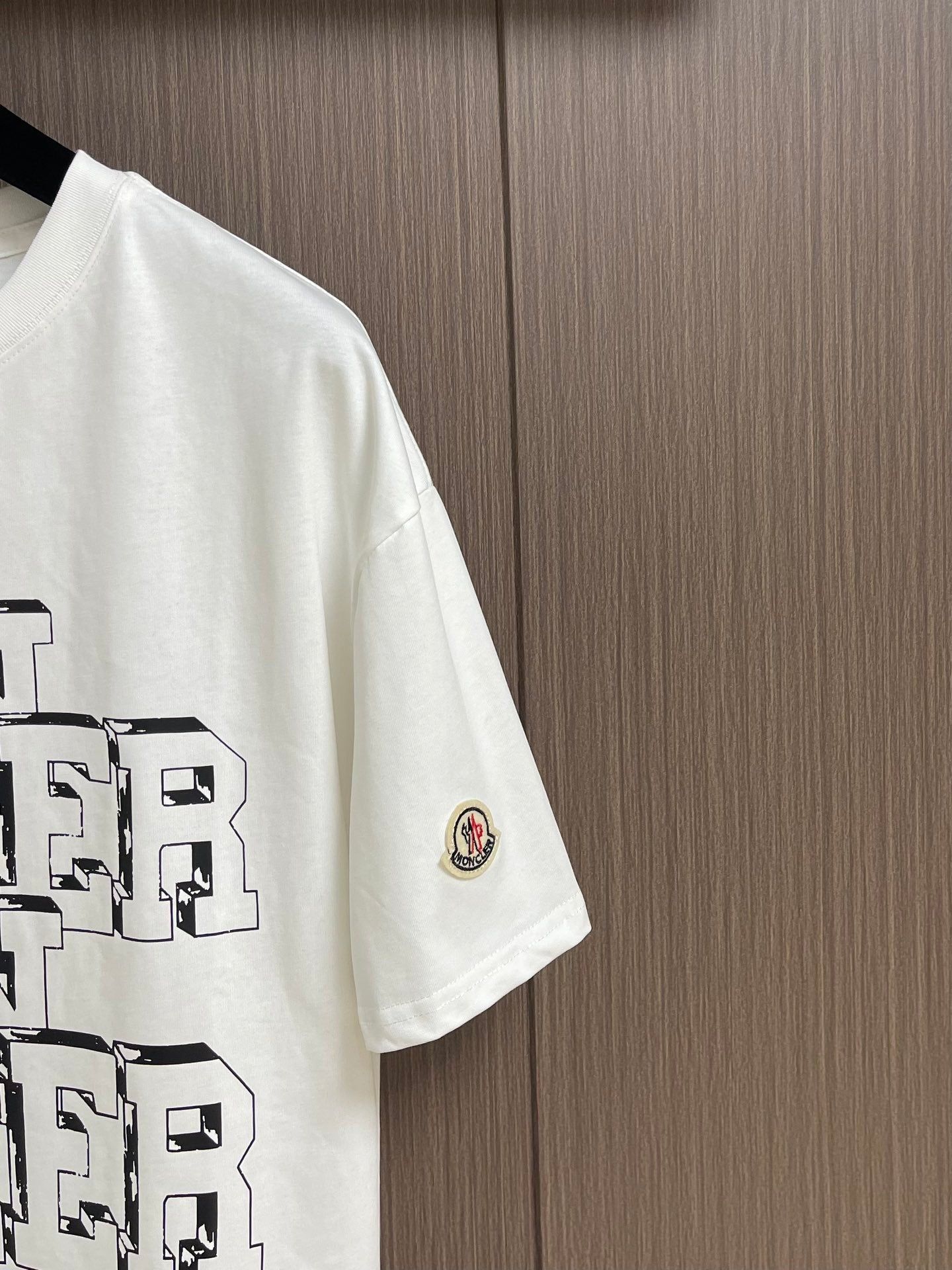 MONCL* Logo Motif Cotton T-Shirt