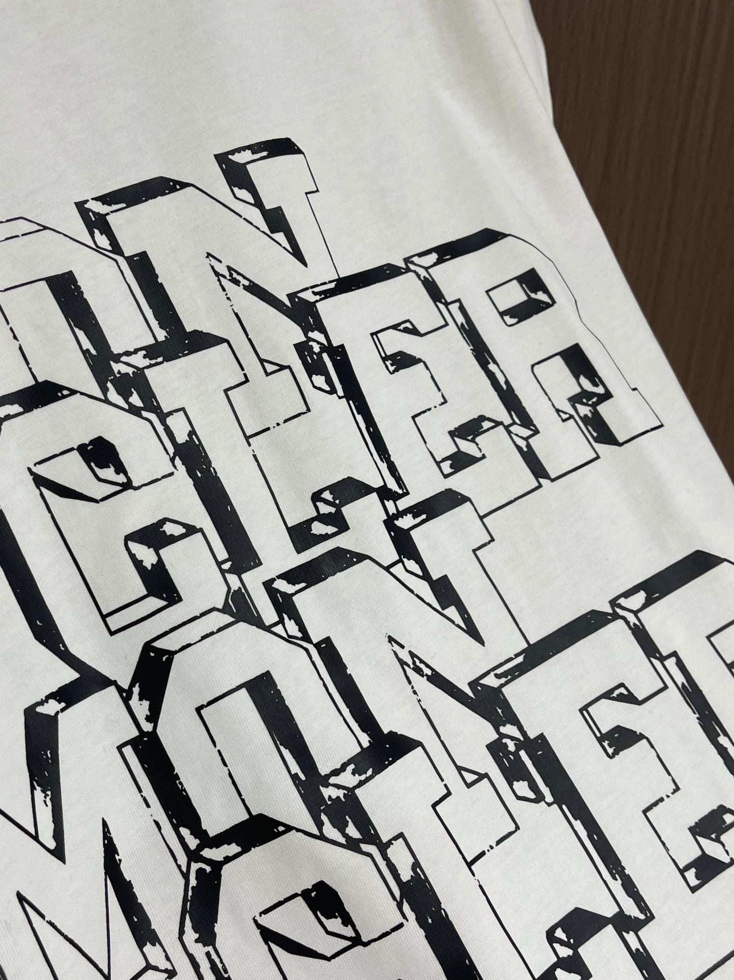 MONCL* Logo Motif Cotton T-Shirt