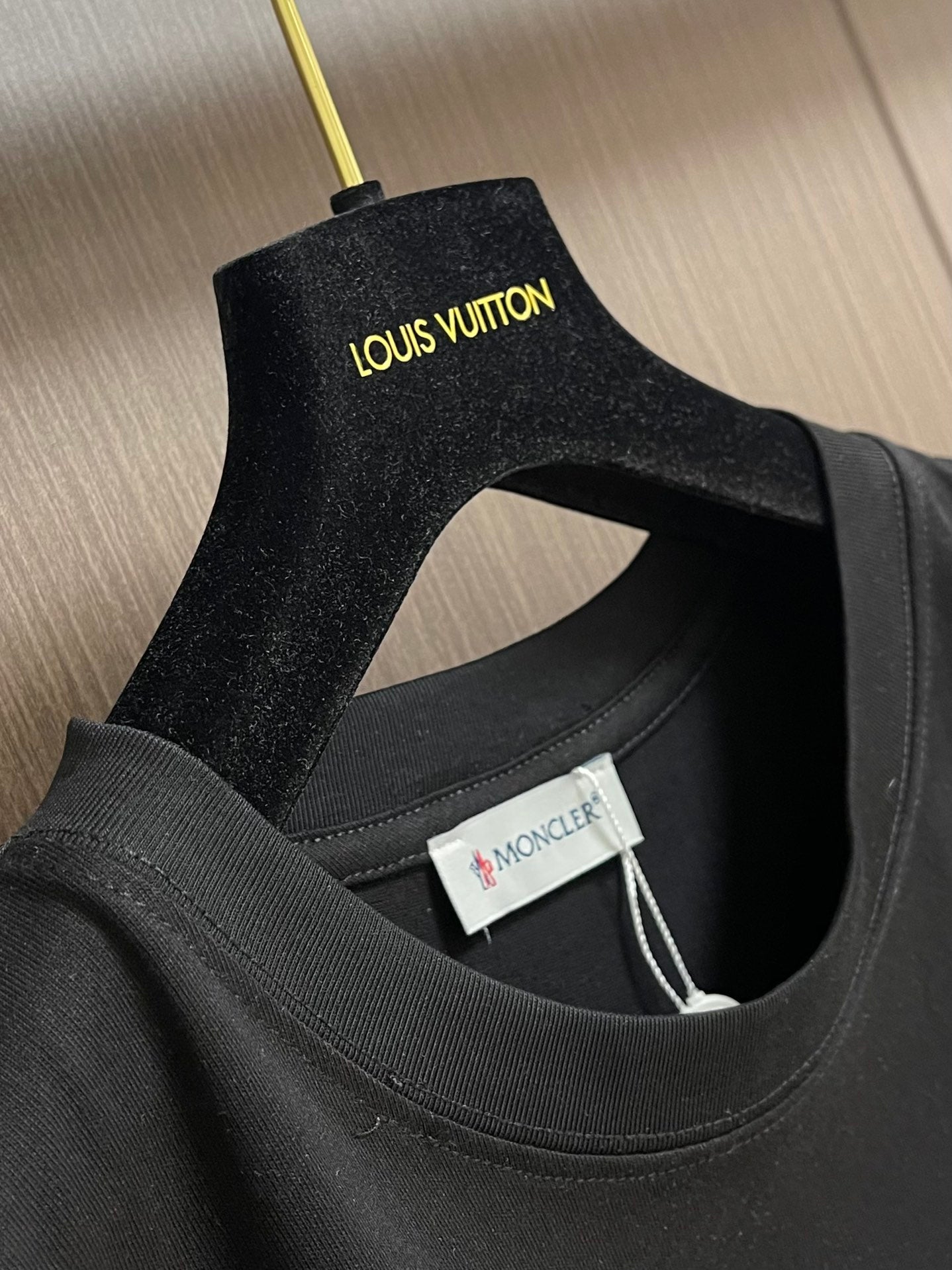 MONCL* Calligraphy Logo Cotton T-Shirt