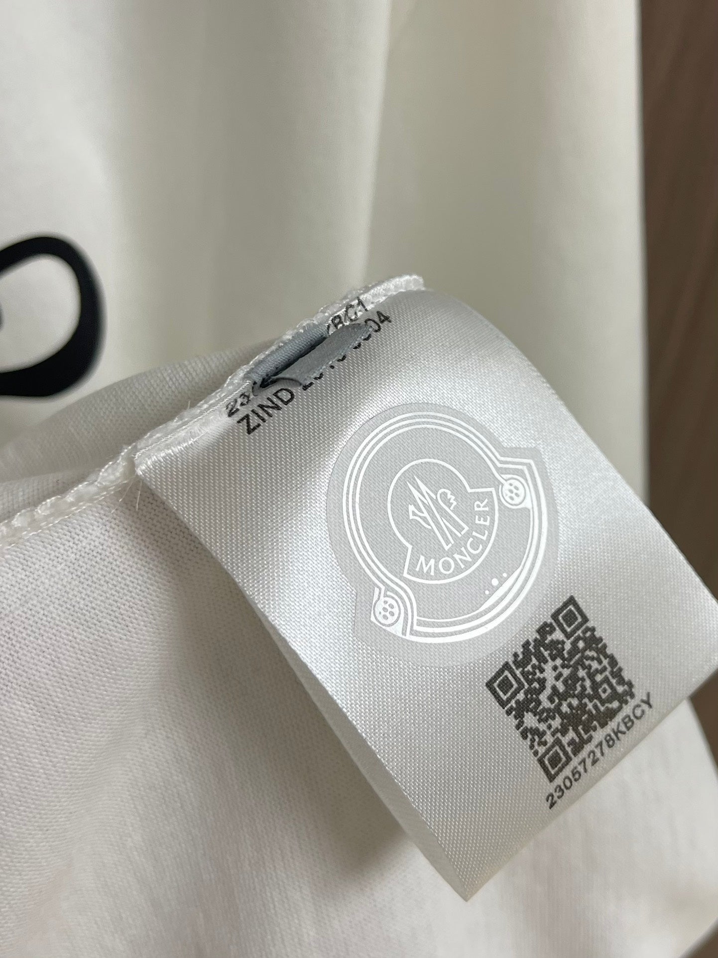 MONCL* Calligraphy Logo Cotton T-Shirt