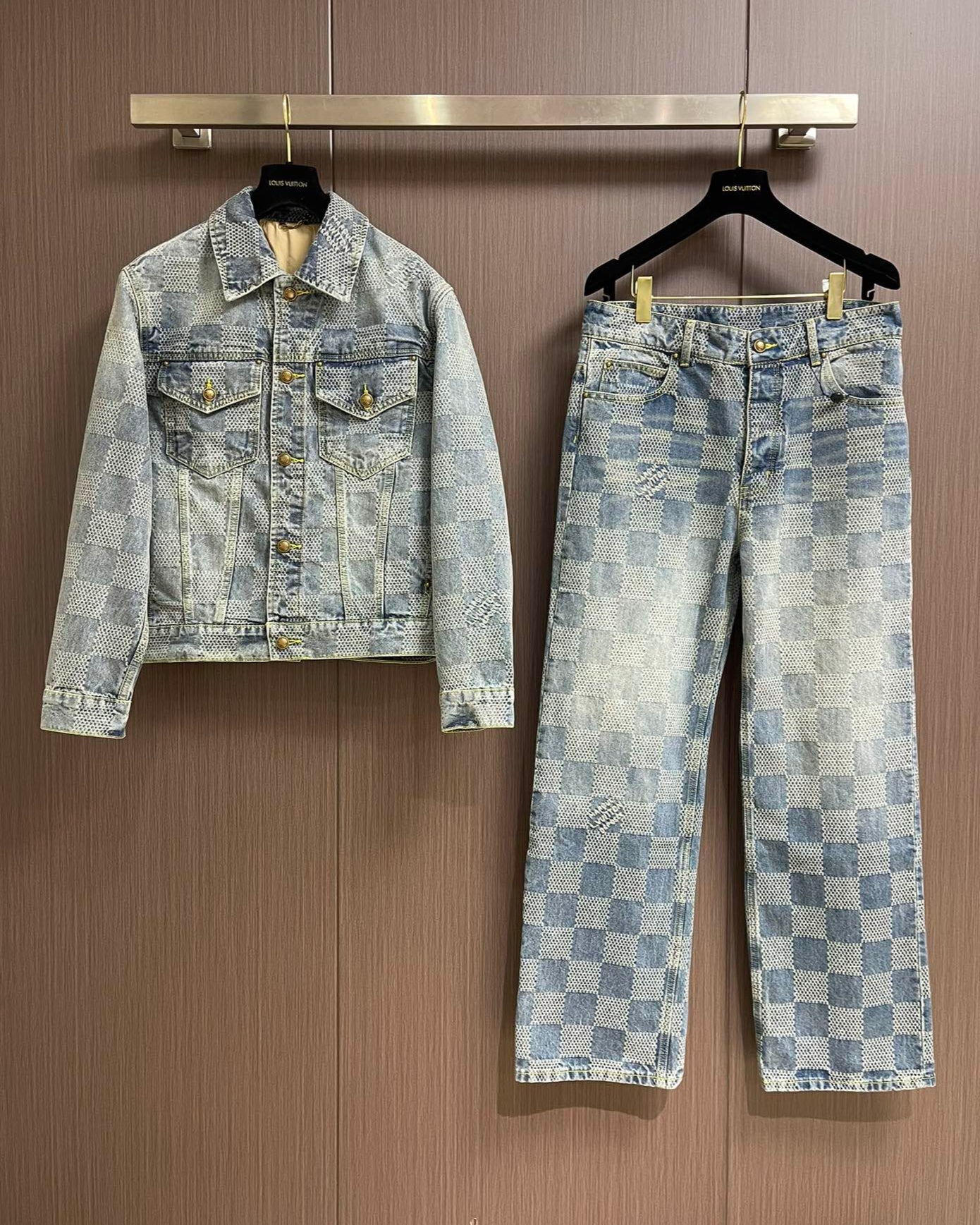 LOUI*V Damier Classic Denim Jacket