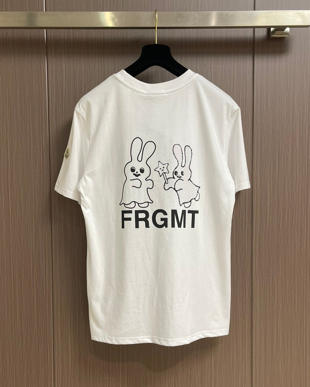 MONCL* x FRGNT Cartoon Logo Cotton T-Shirt