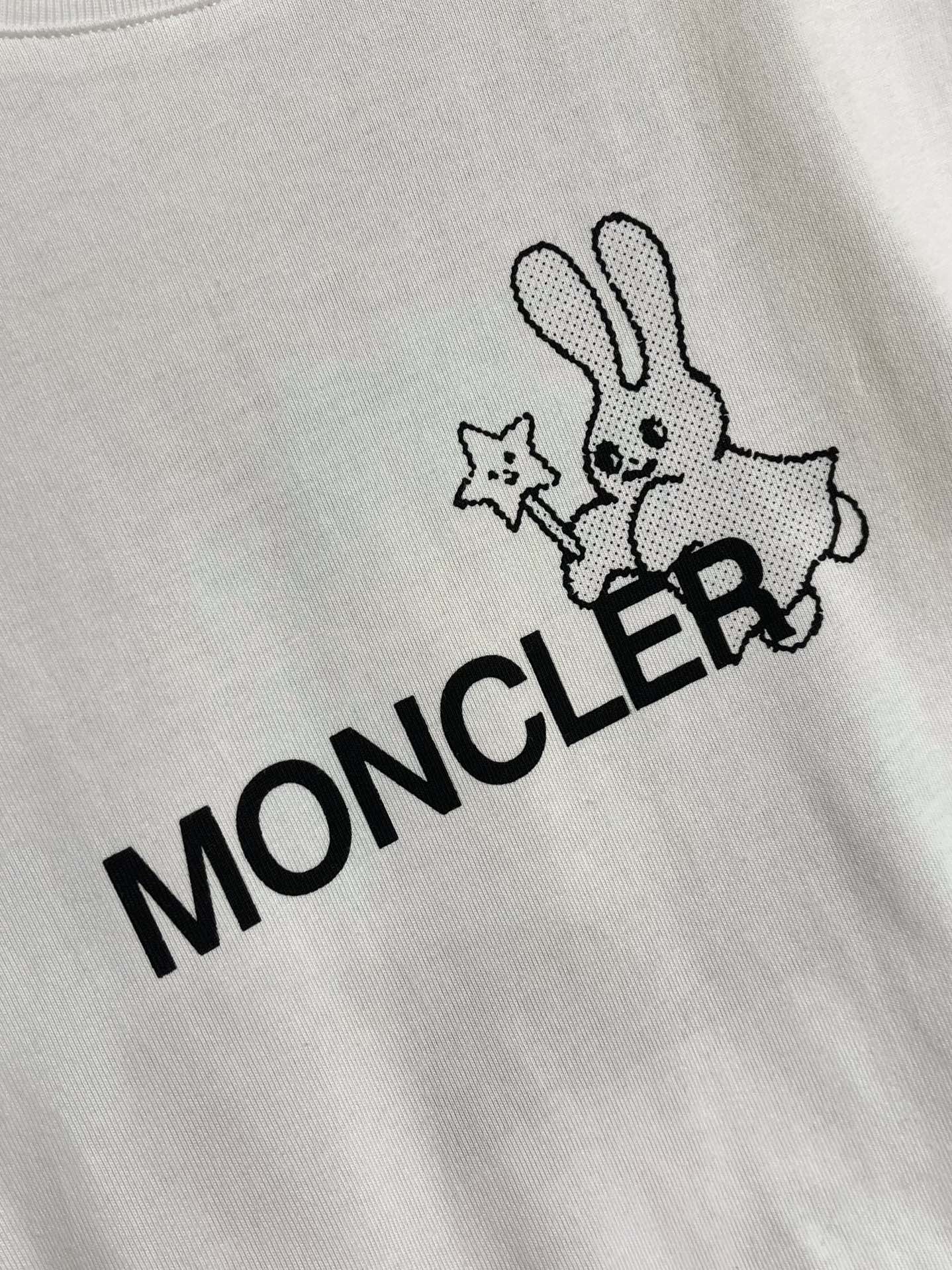 MONCL* x FRGNT Cartoon Logo Cotton T-Shirt