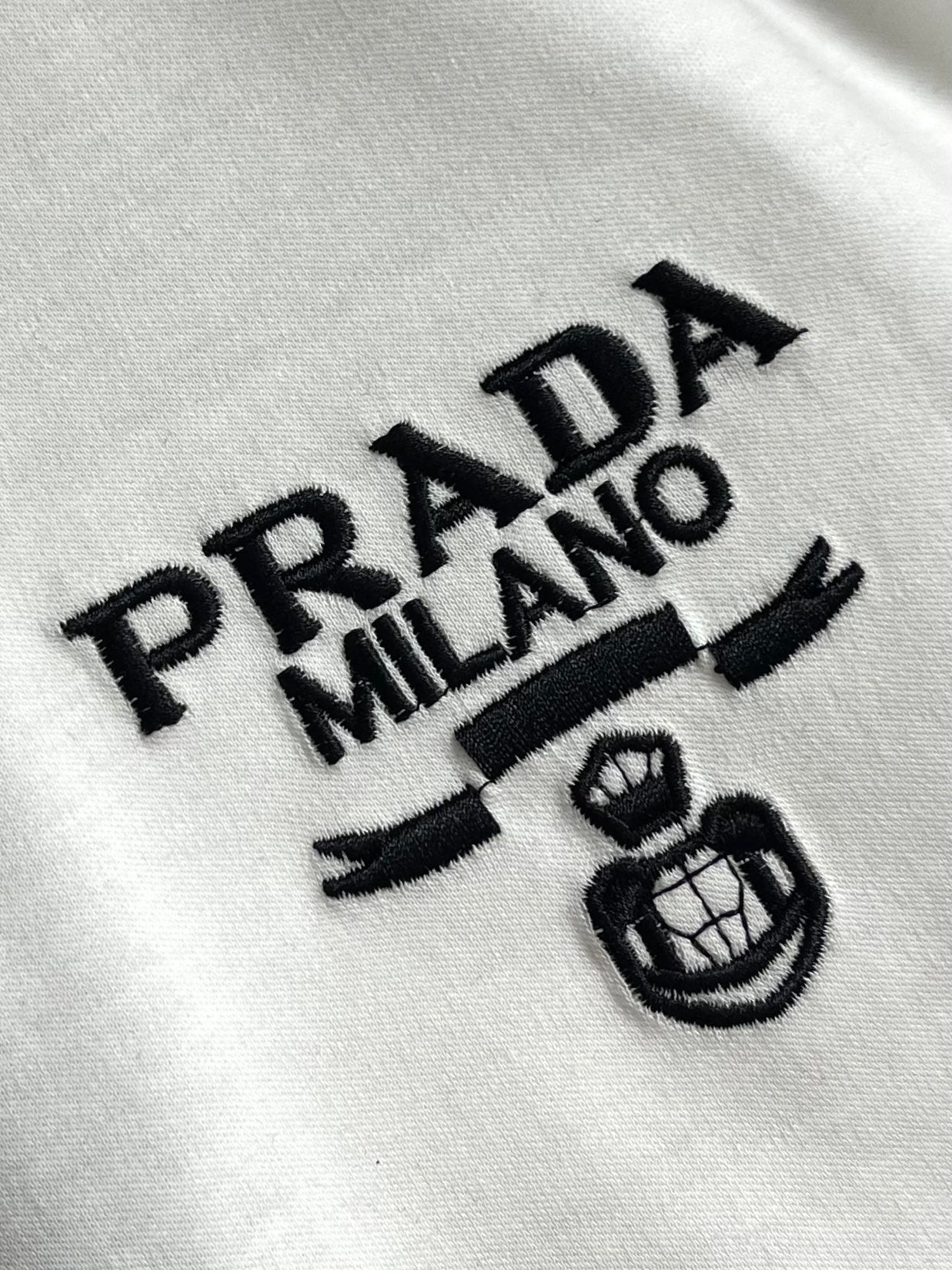 PRA* 3D embroidered lettering T-shirt