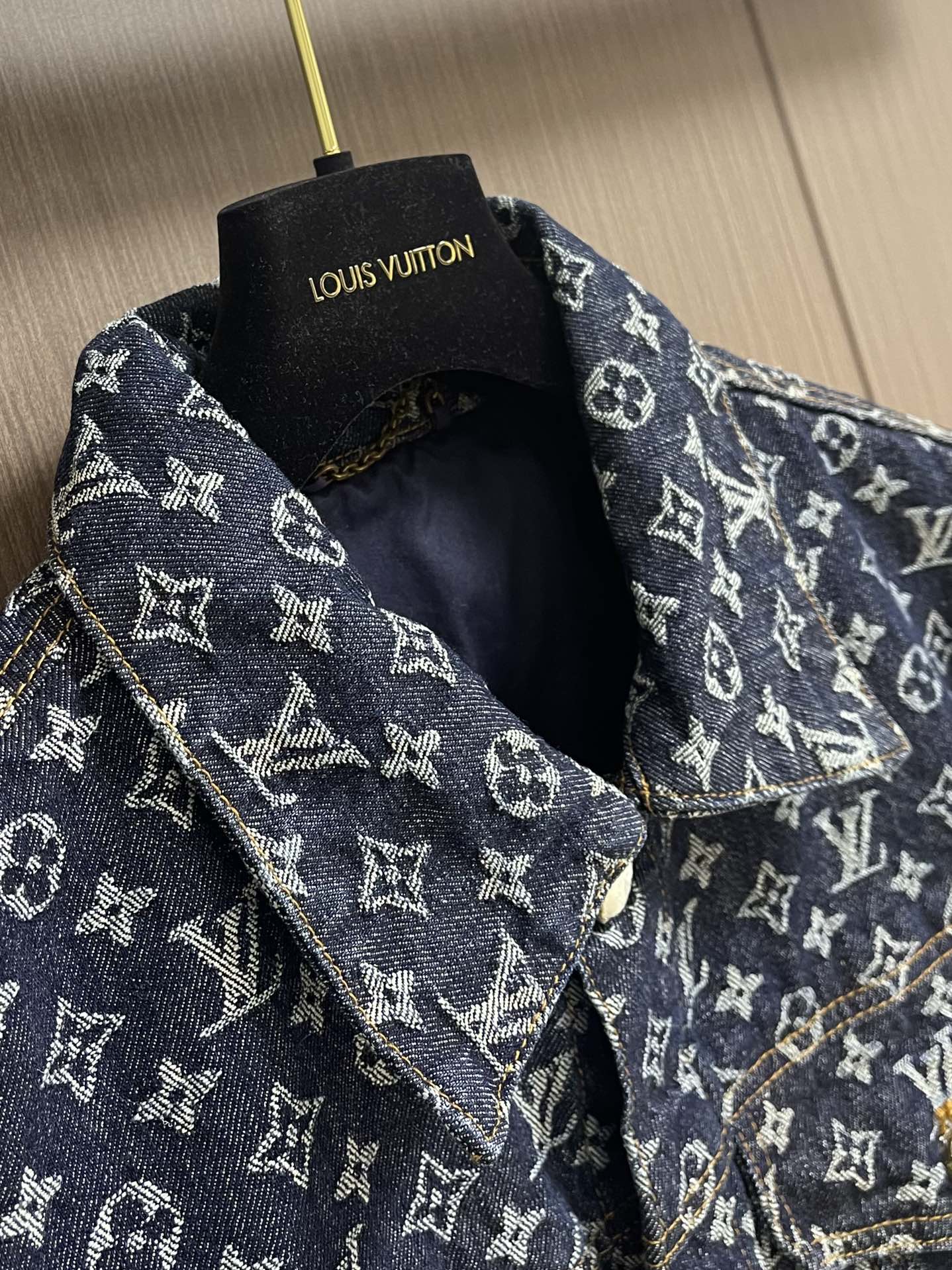 LOUI*V MONOGRAM JACQUARD DENIM JACKET