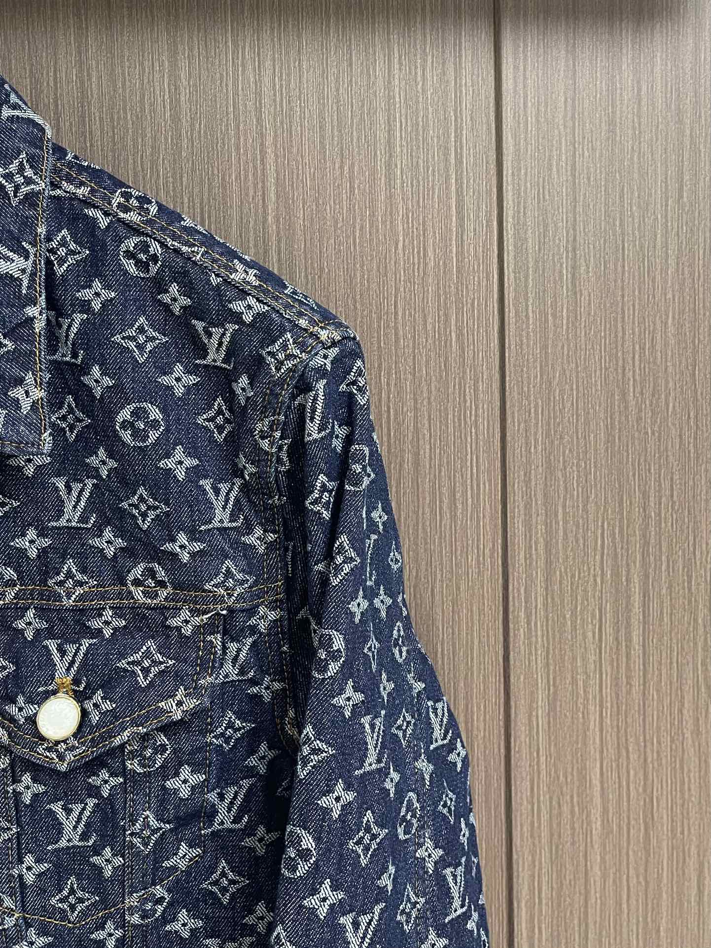 LOUI*V MONOGRAM JACQUARD DENIM JACKET