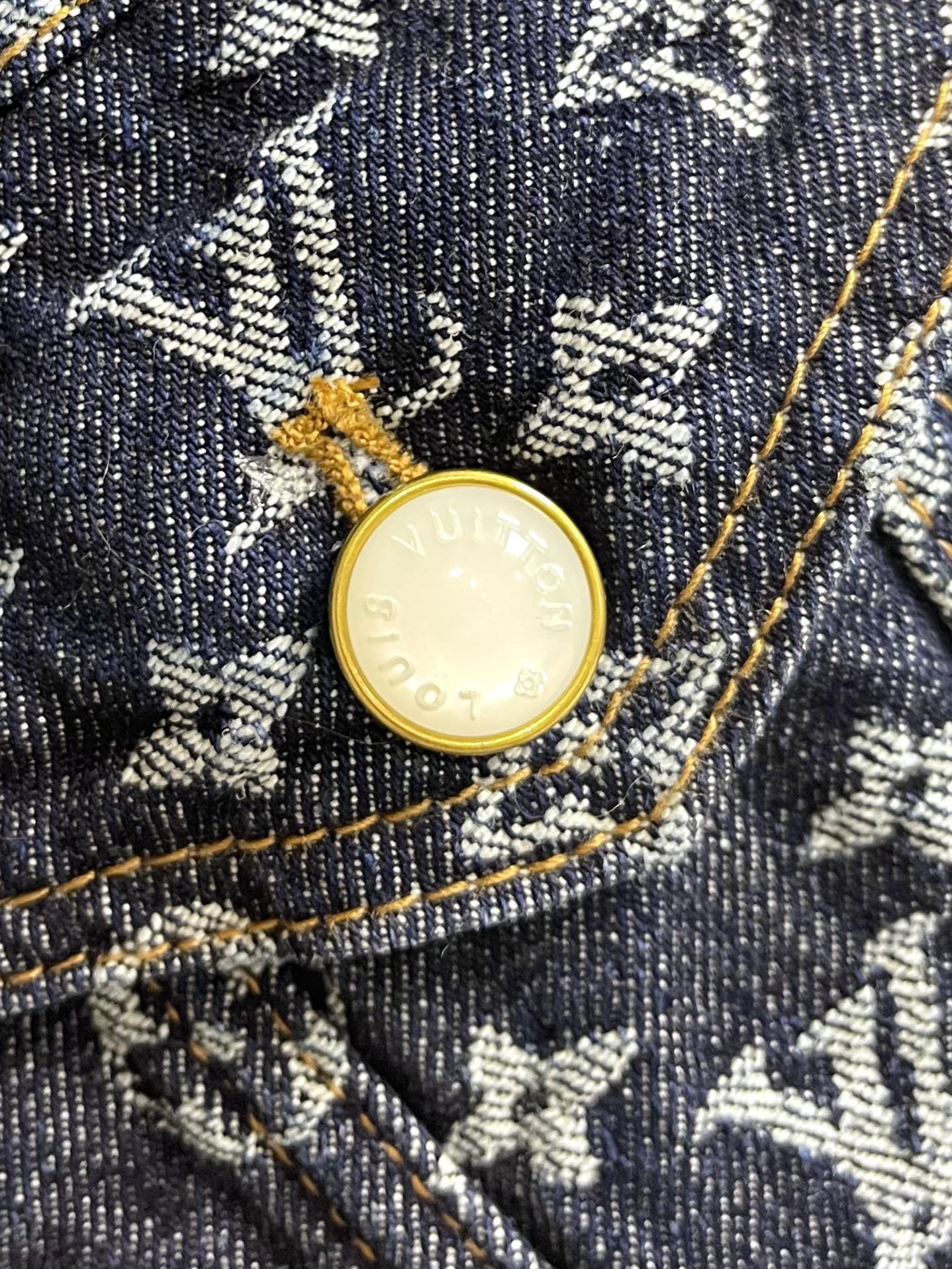 LOUI*V MONOGRAM JACQUARD DENIM JACKET