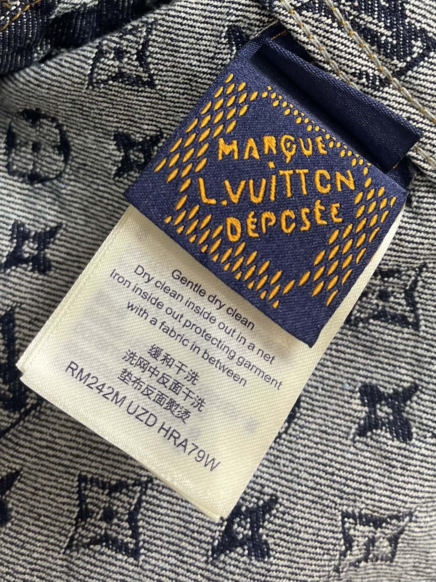 LOUI*V MONOGRAM JACQUARD DENIM JACKET