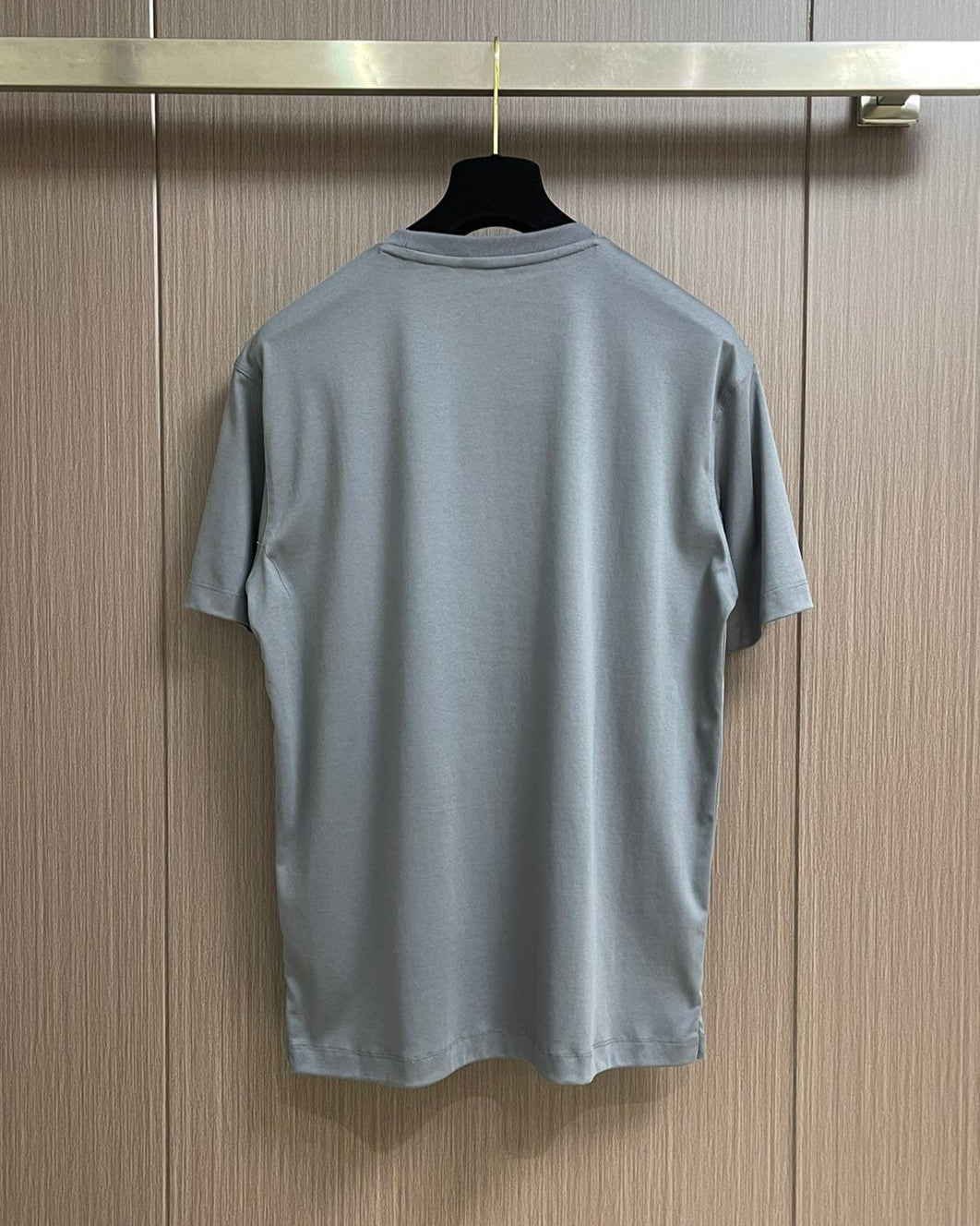 HERM* "H Puzzle" t-shirt with leather detail