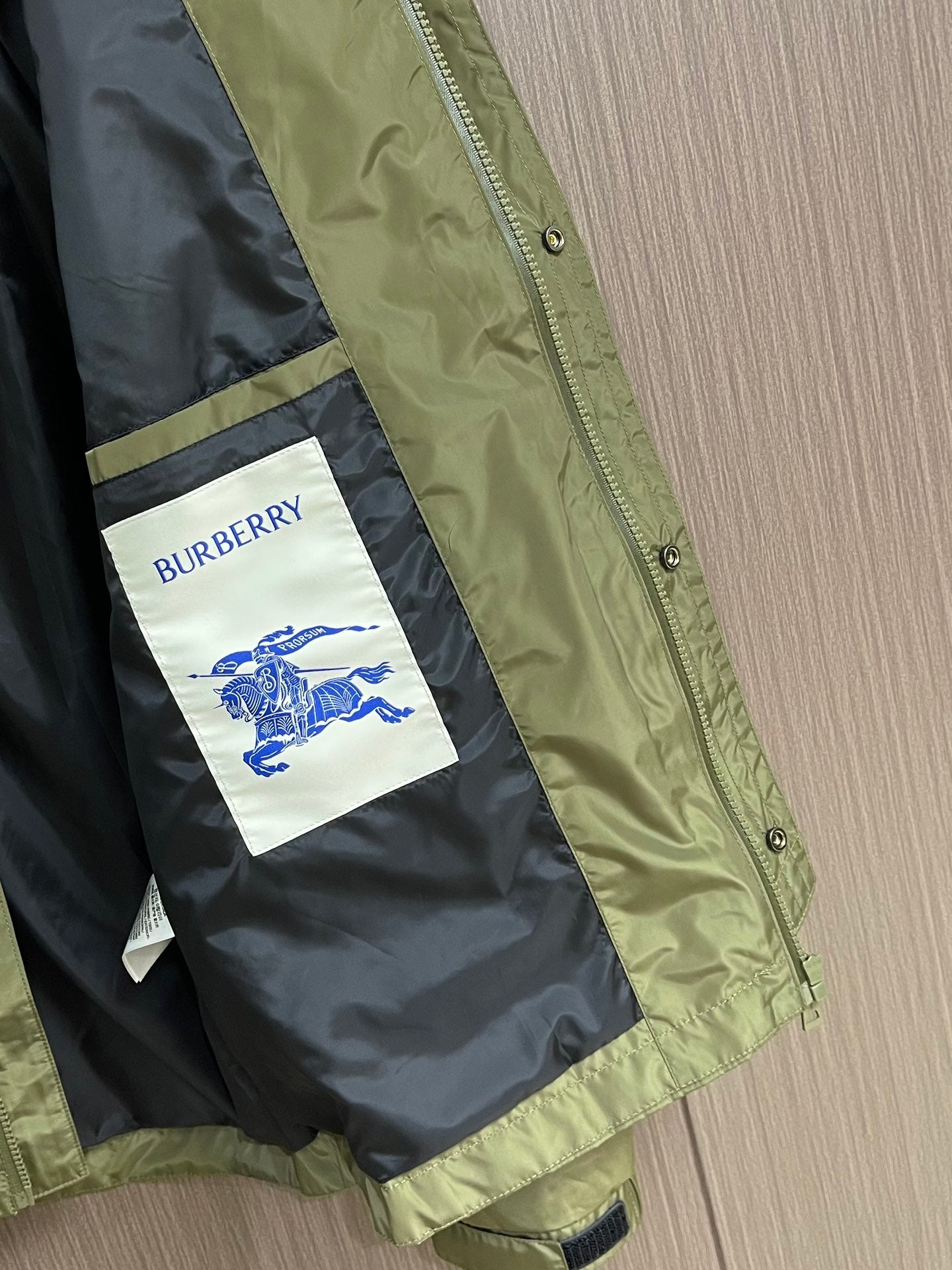BURB* Jacket with sleeve logo and velcro