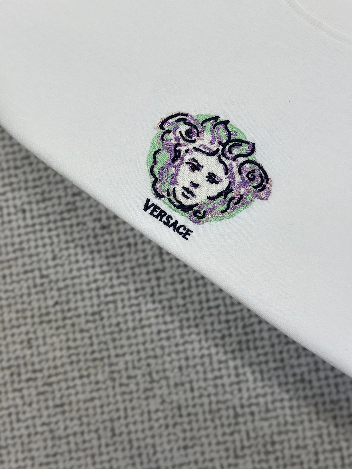 VERSA* Embroidered Painted Medusa T-Shirt