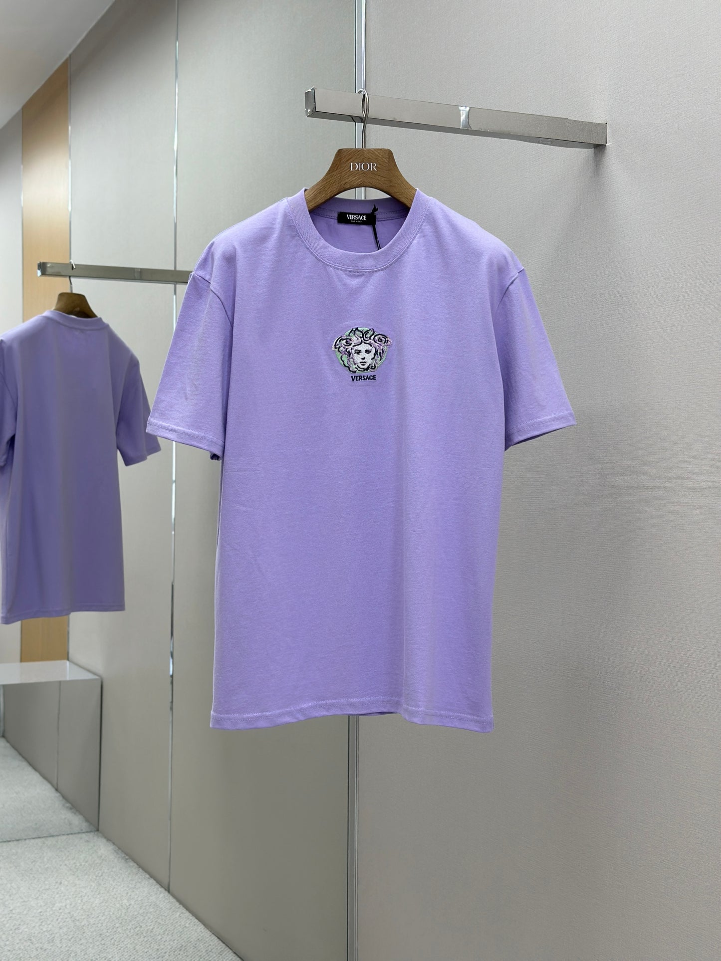 VERSA* Embroidered Painted Medusa T-Shirt