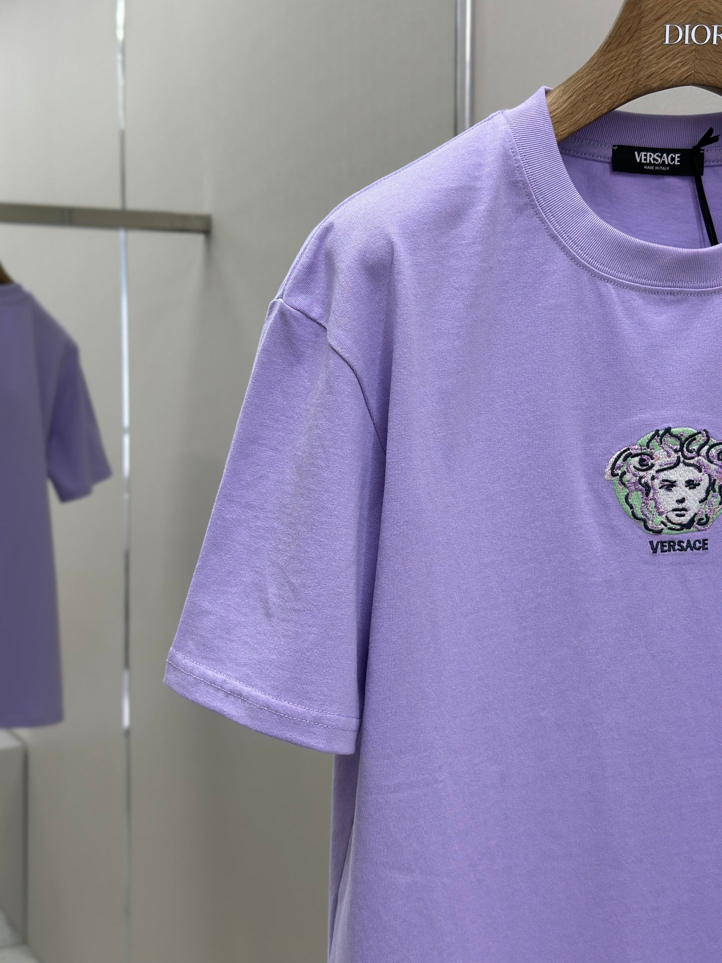 VERSA* Embroidered Painted Medusa T-Shirt