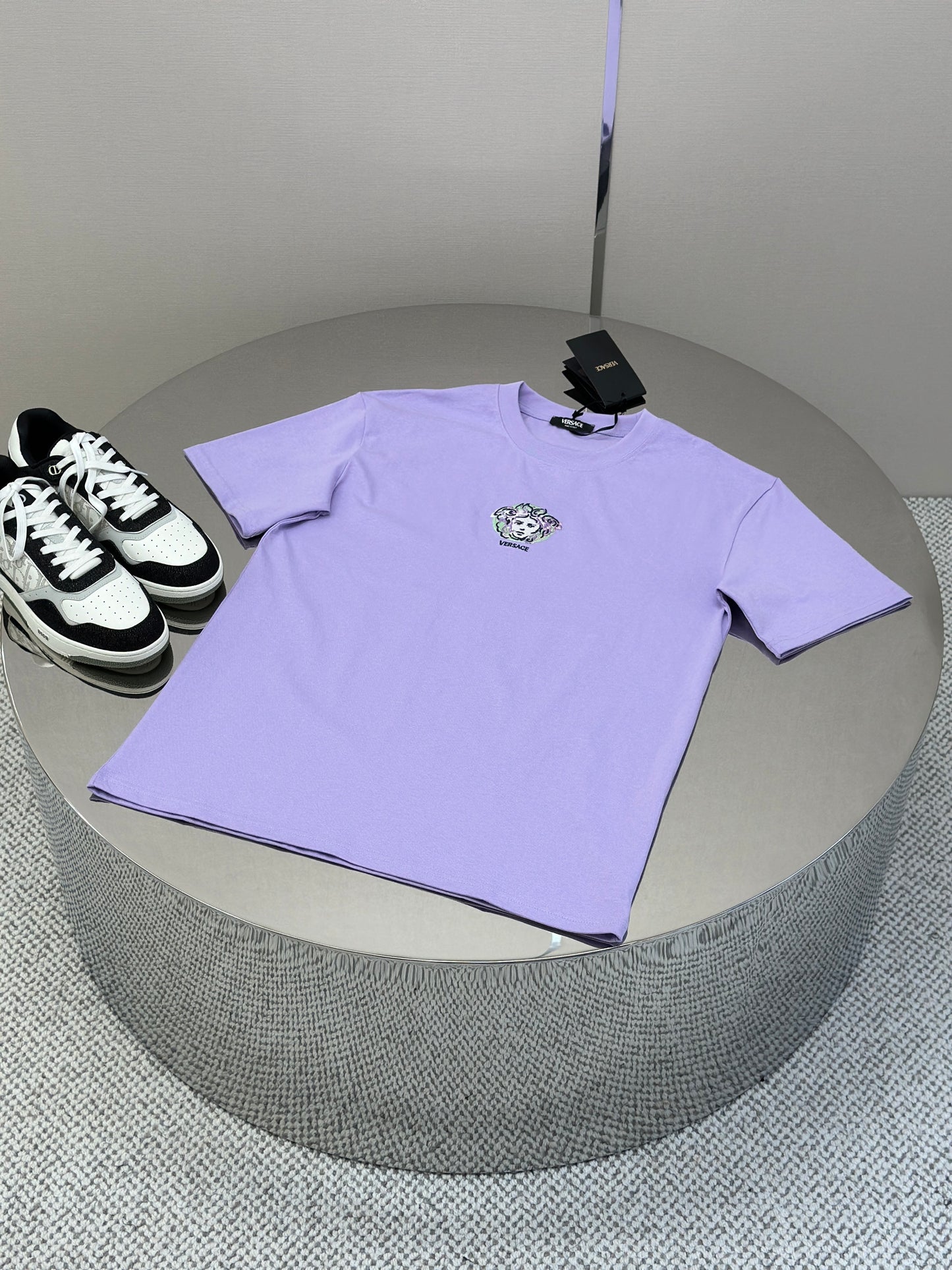 VERSA* Embroidered Painted Medusa T-Shirt