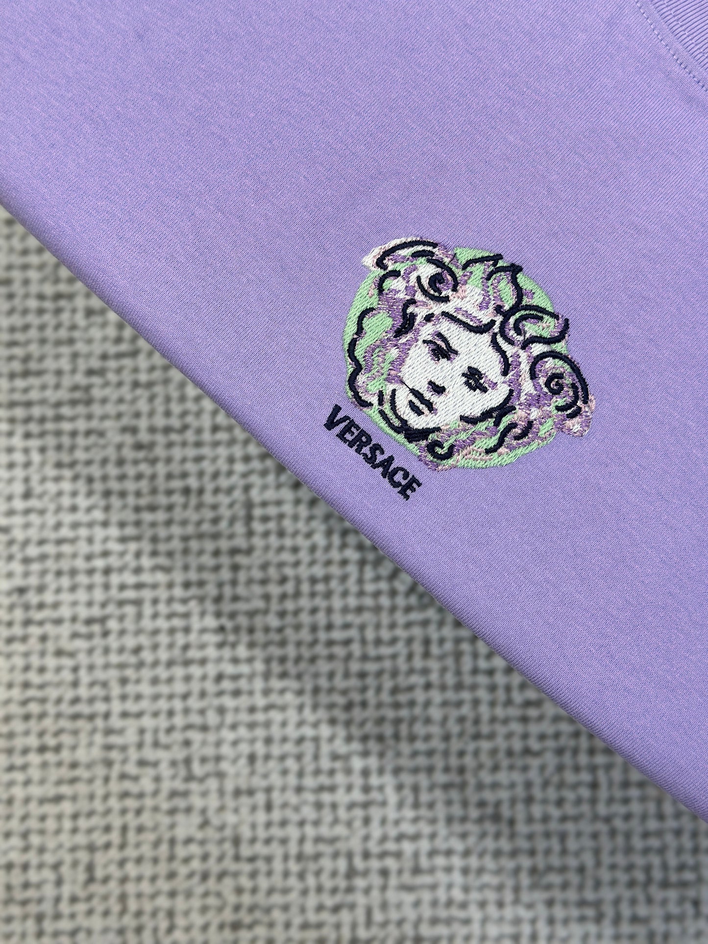 VERSA* Embroidered Painted Medusa T-Shirt