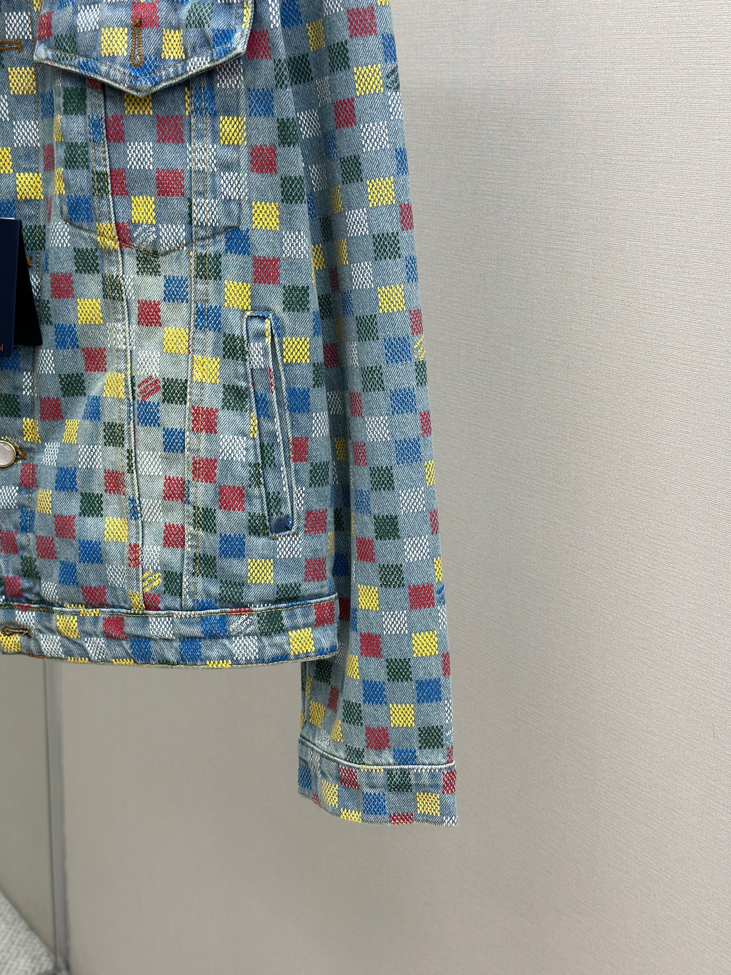 LOUI*V Damier Denim Trucker Jacket