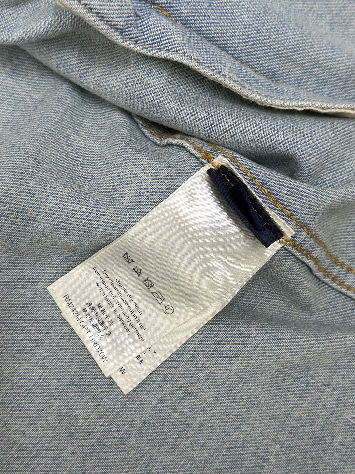 LOUI*V Damier Denim Trucker Jacket