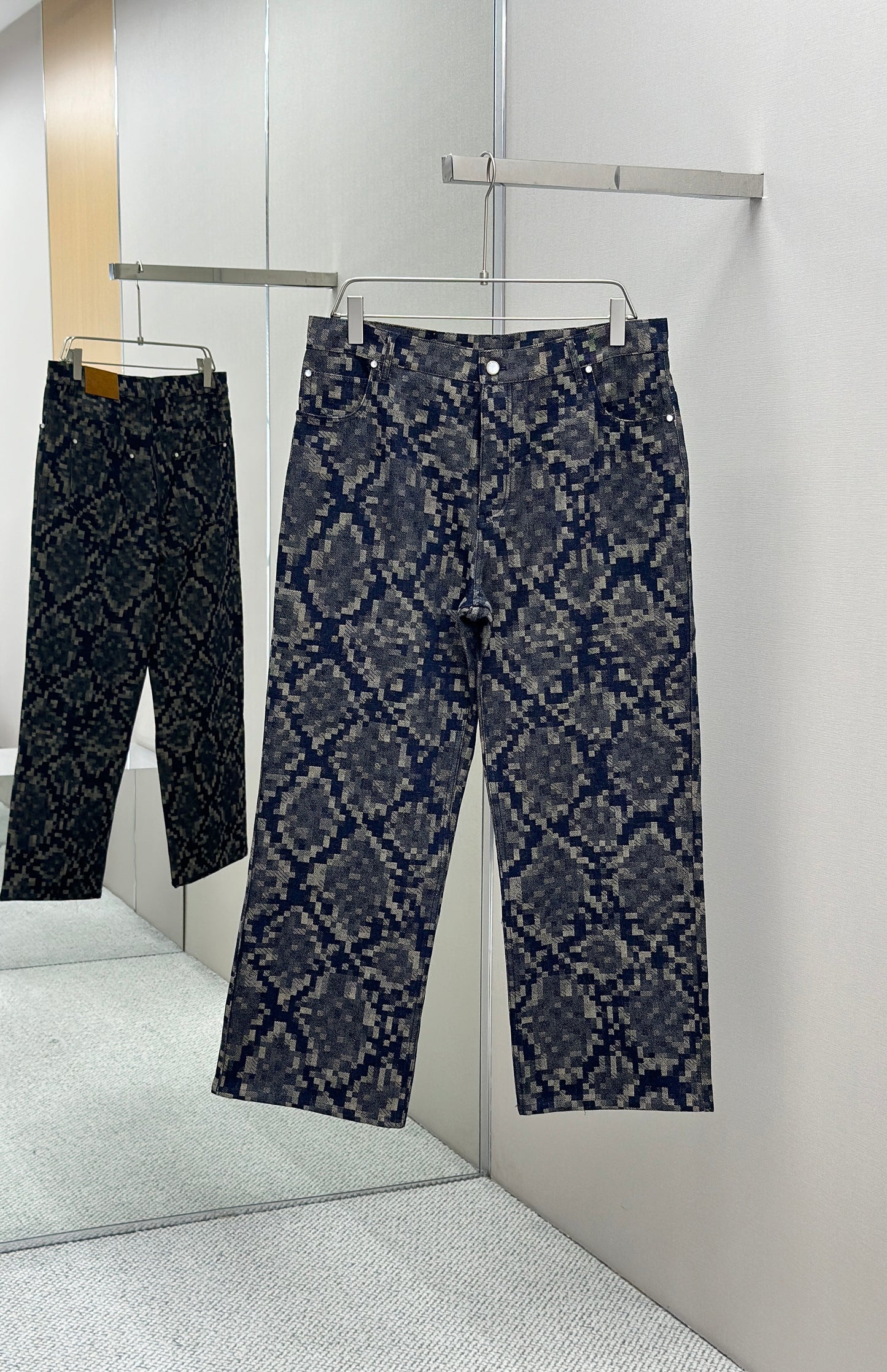 LOUI*V Graphic Denim Skate Pants