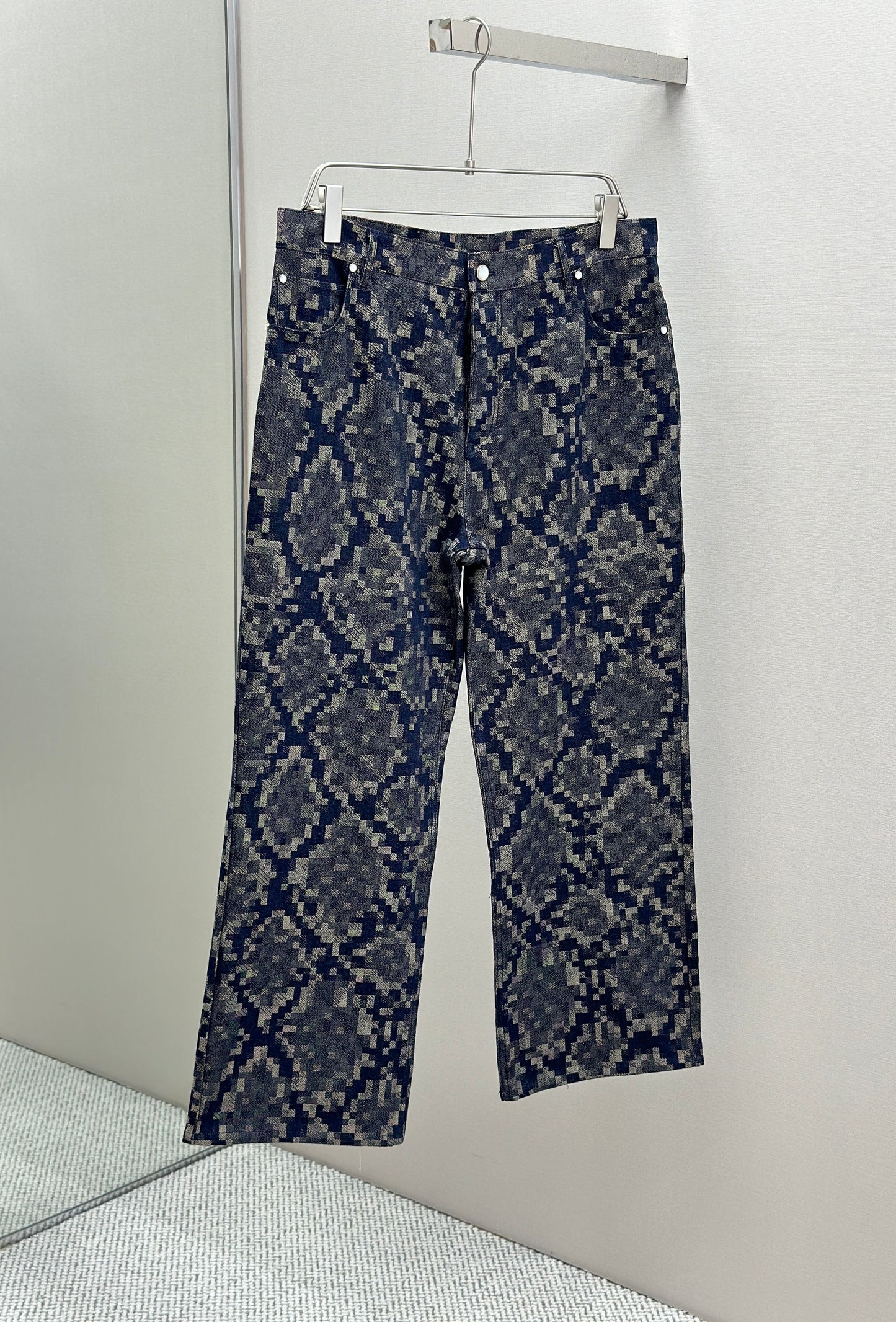 LOUI*V Graphic Denim Skate Pants