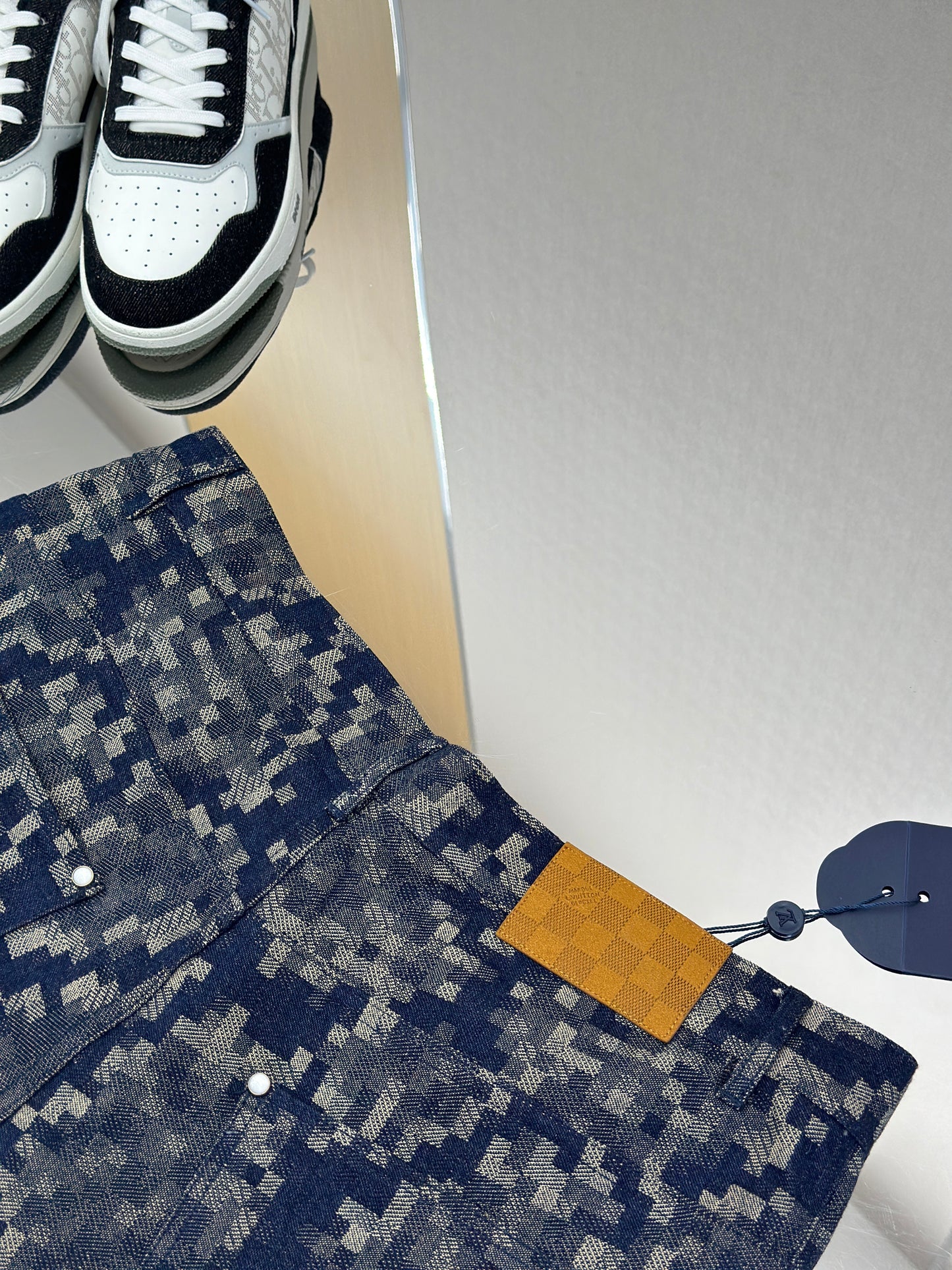 LOUI*V Graphic Denim Skate Pants