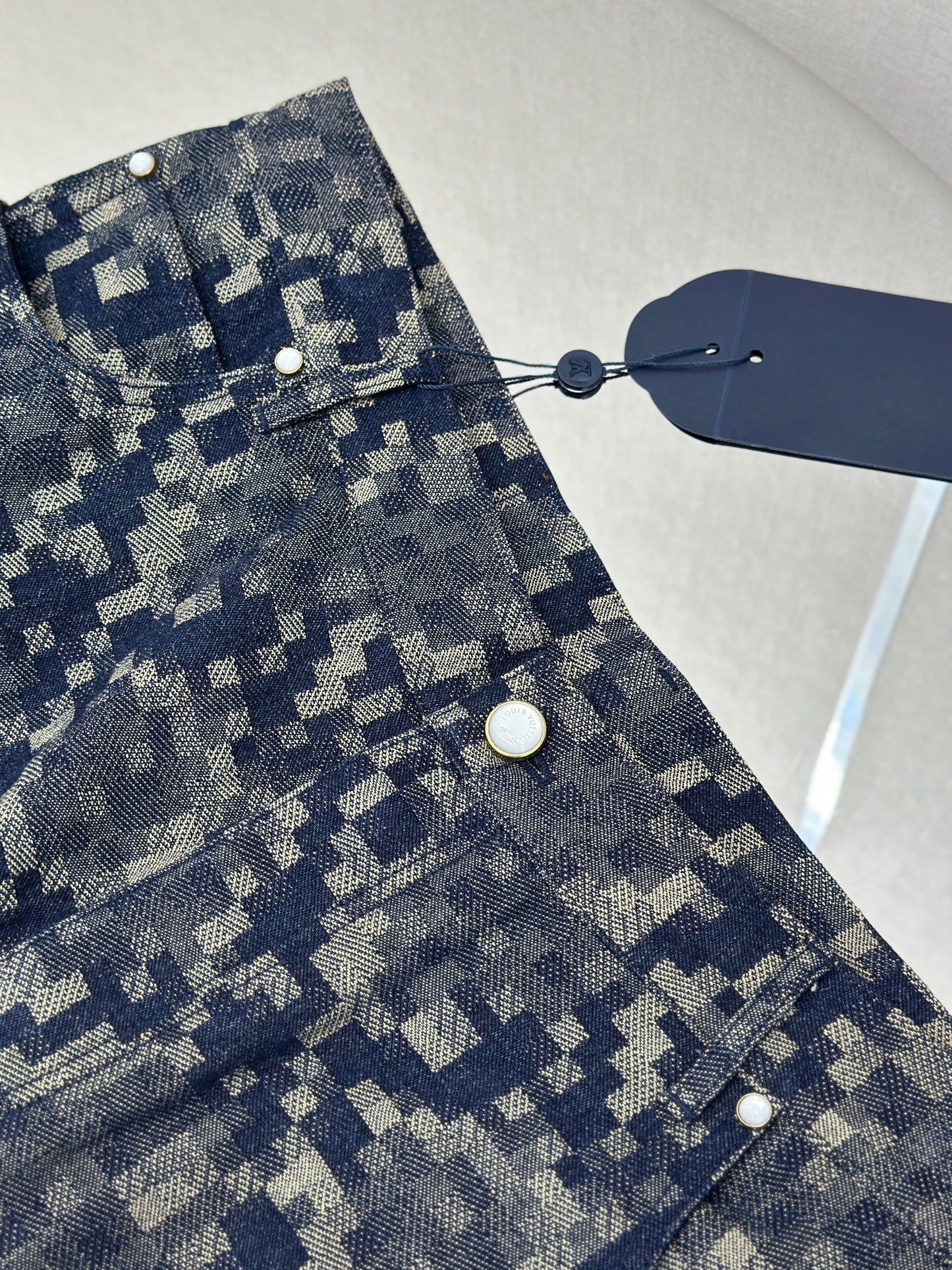 LOUI*V Graphic Denim Skate Pants