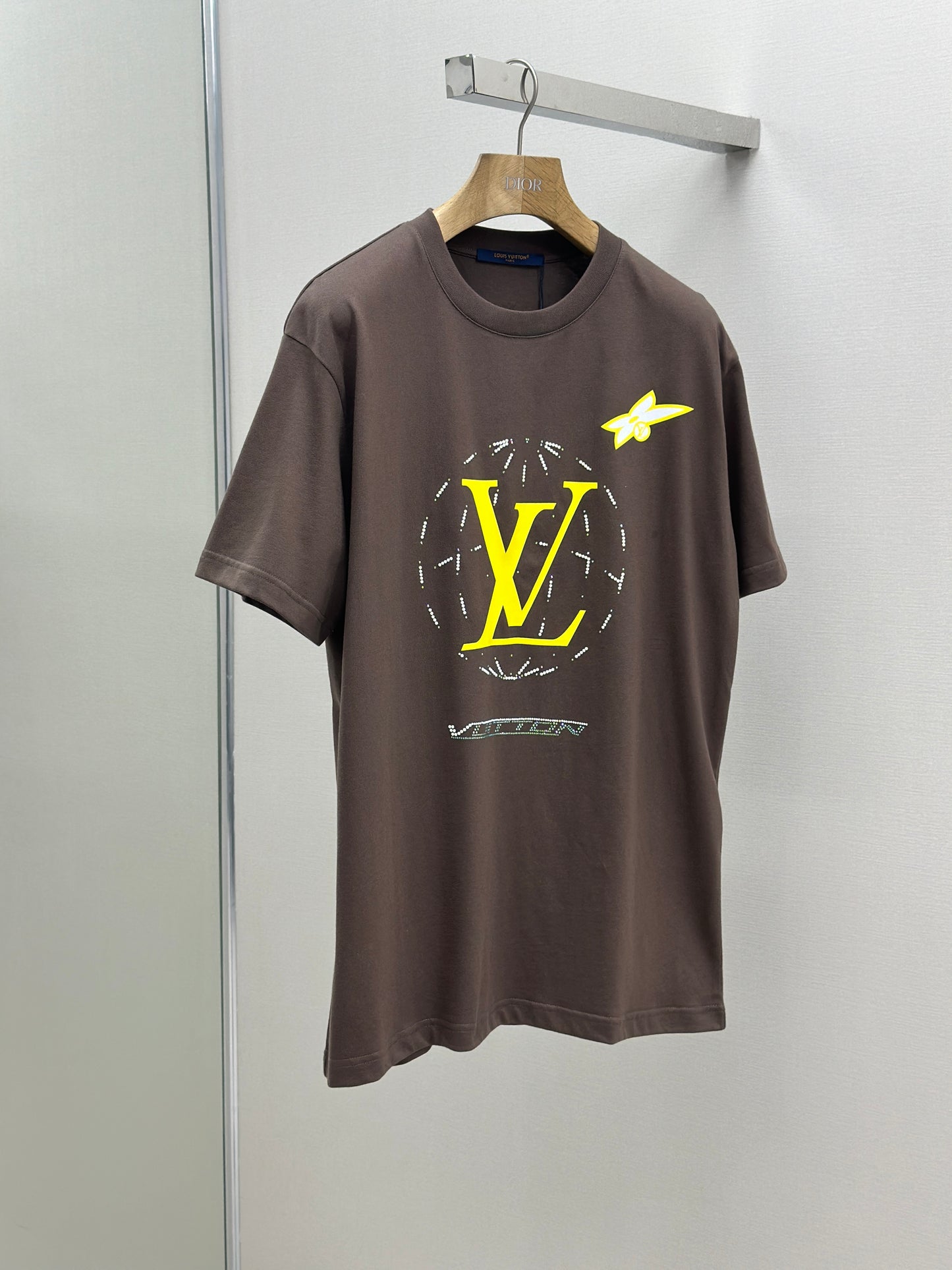 LOUI*V Washed Embellished Cotton T-Shirt