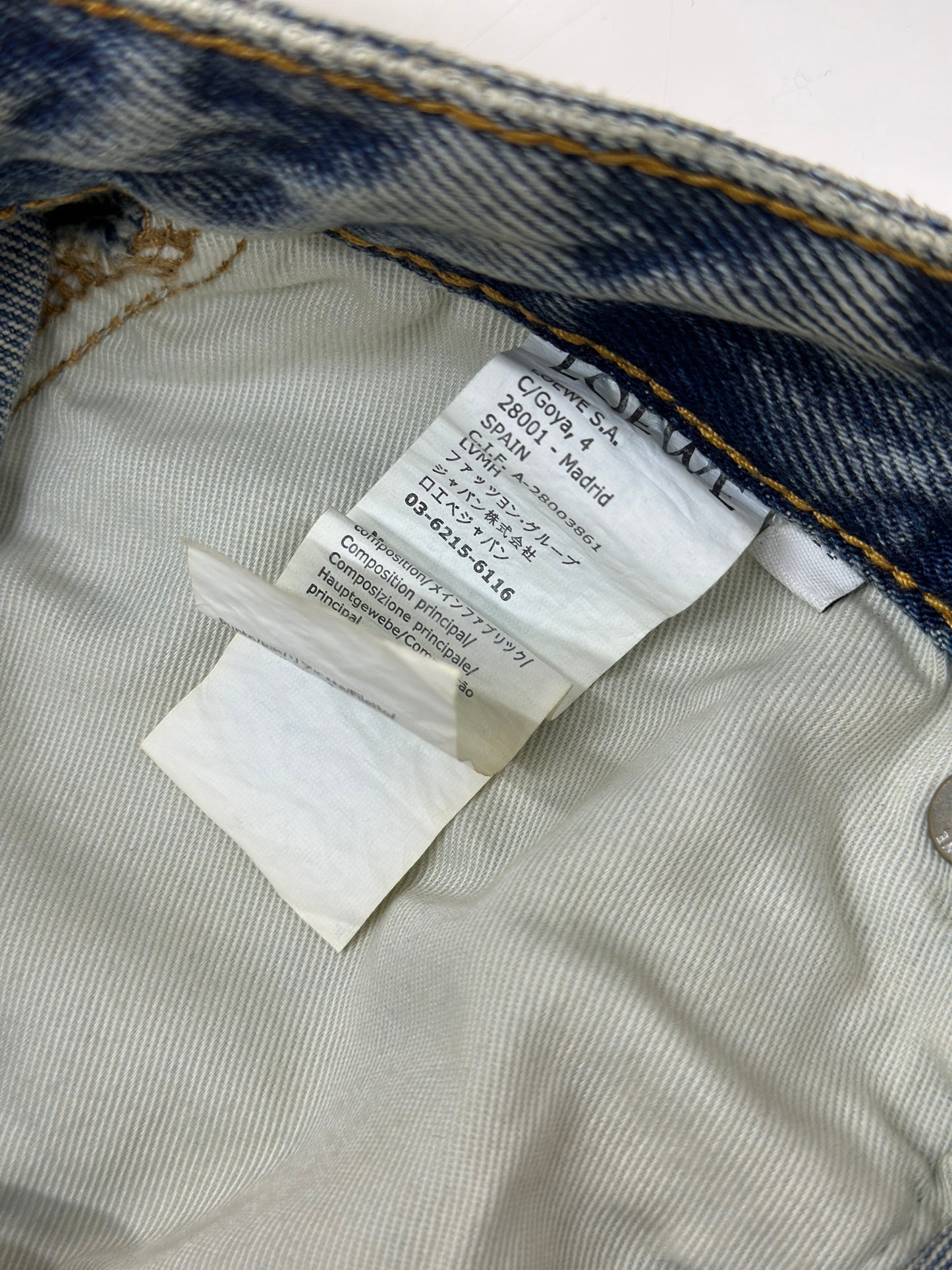 LOE*W Anagram barrel jeans in denim