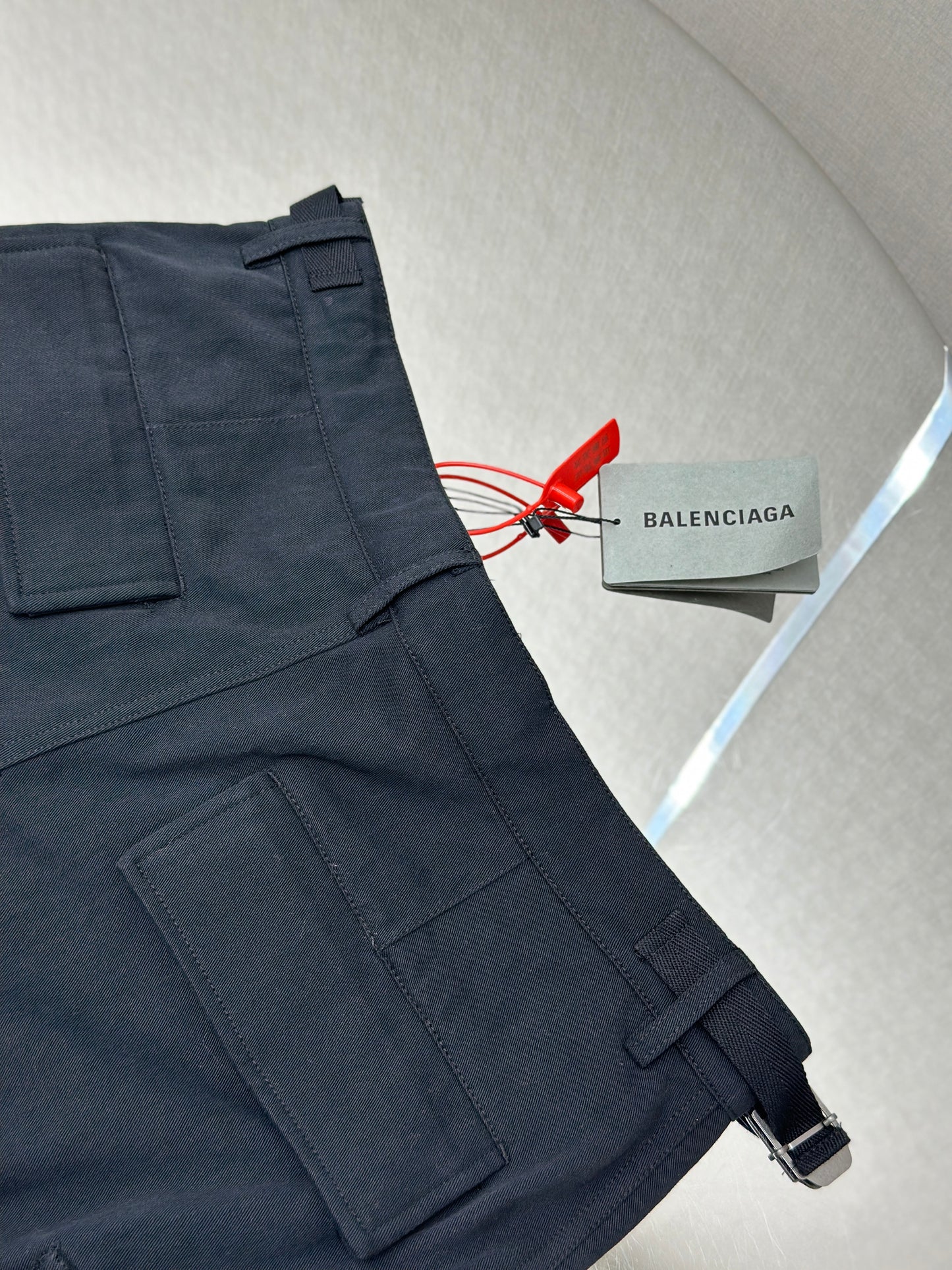 BALENC* Cargo Pants Regular Fit in black workwear twill