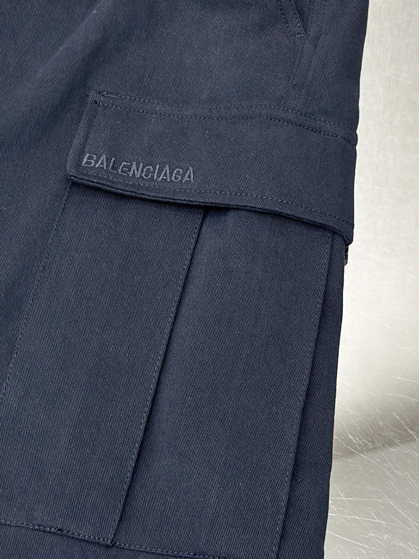 BALENC* Cargo Pants Regular Fit in black workwear twill