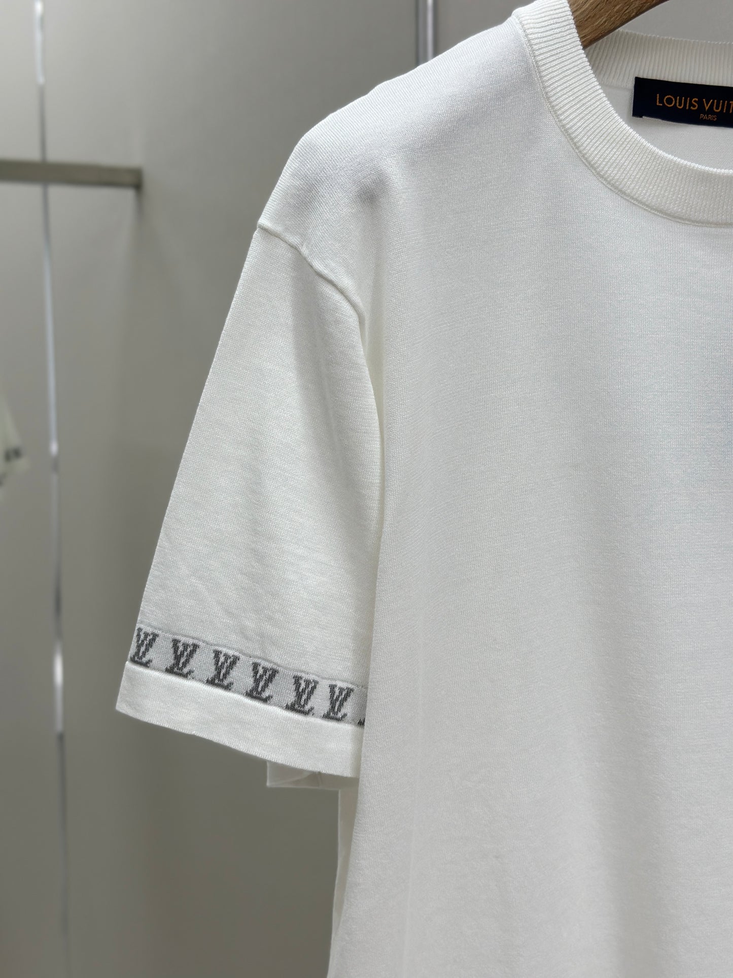 LOUI*V Short-Sleeved Cotton Crewneck