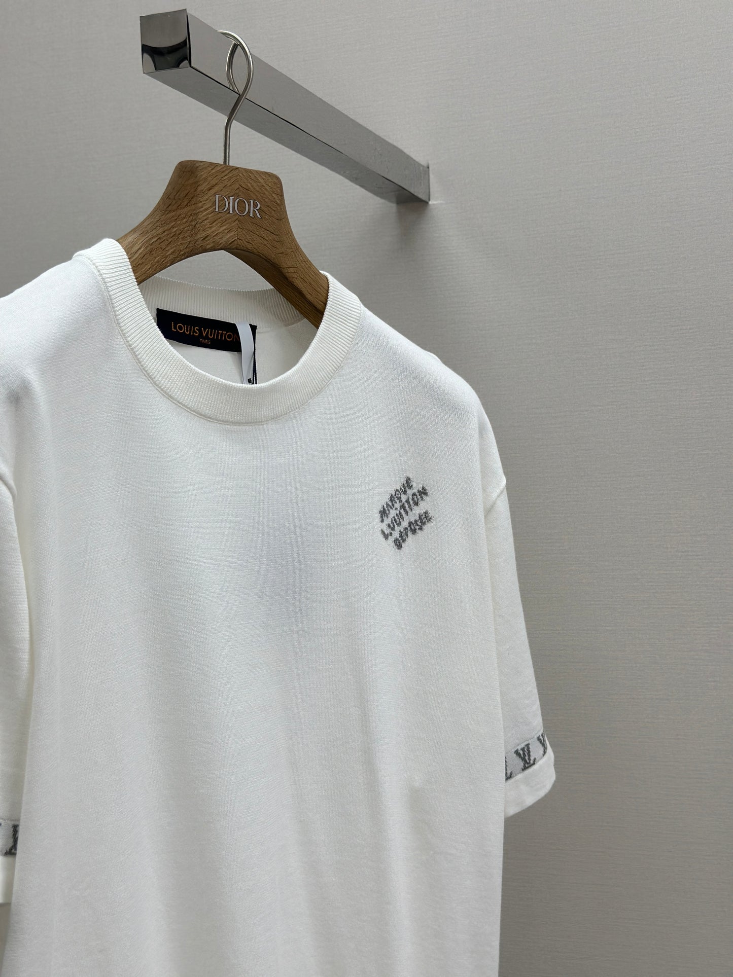 LOUI*V Short-Sleeved Cotton Crewneck