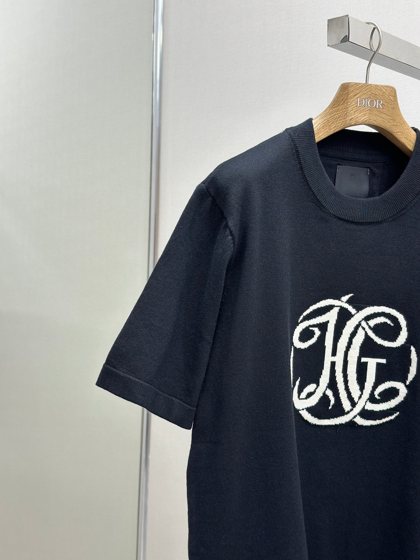 GIV* T-shirt in knit with HG jacquard