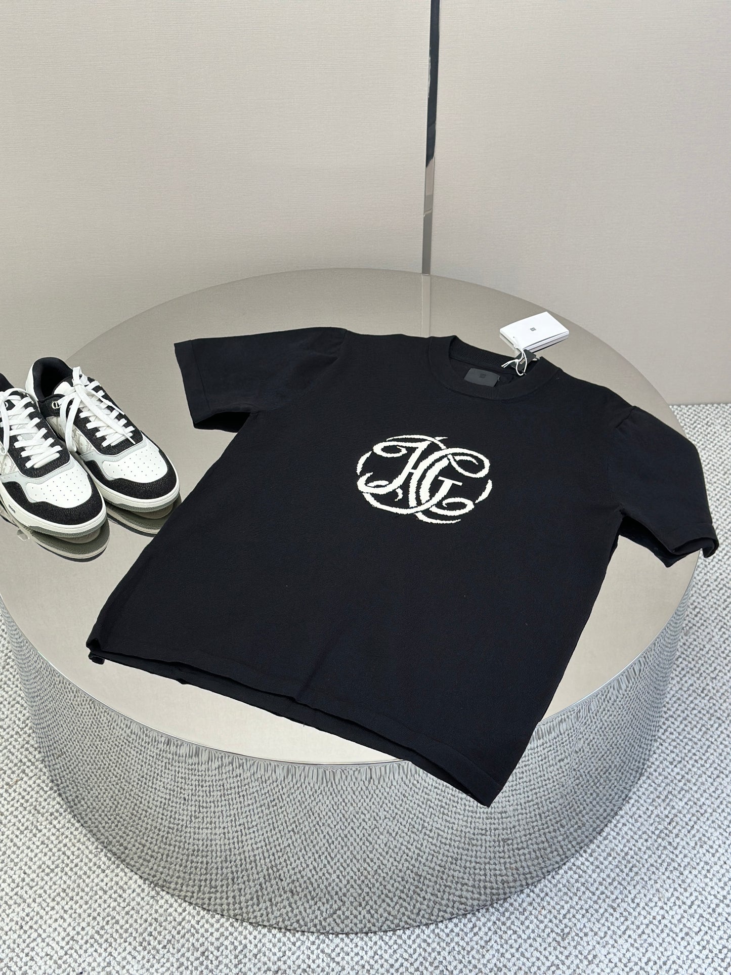 GIV* T-shirt in knit with HG jacquard
