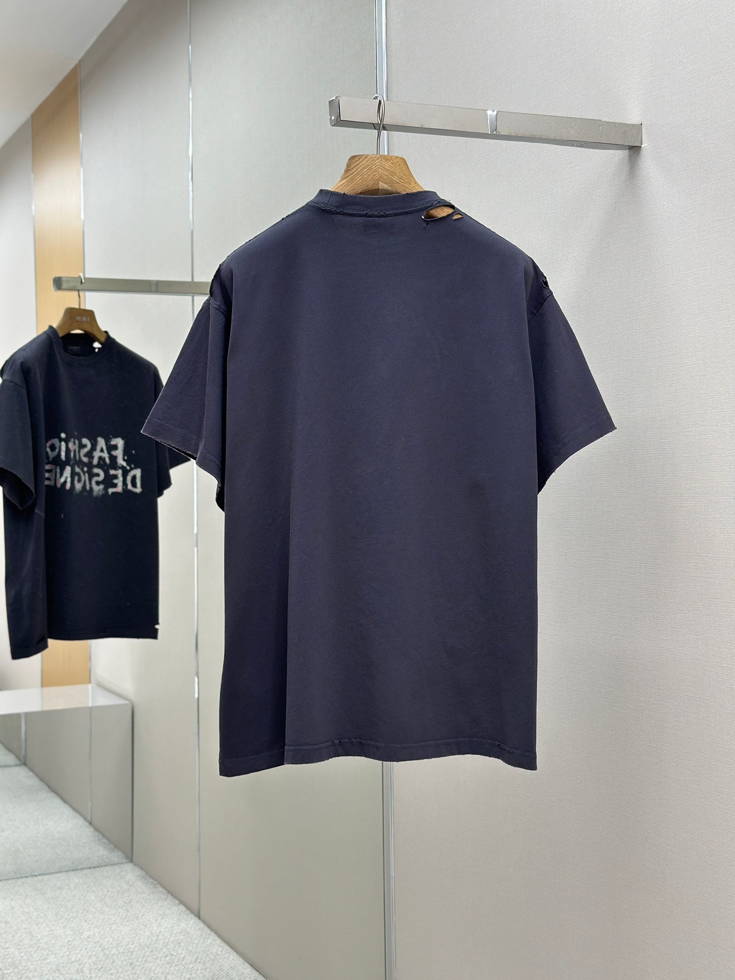 BALENC* Fashion Designer Oversized T-shirt in Faded Black