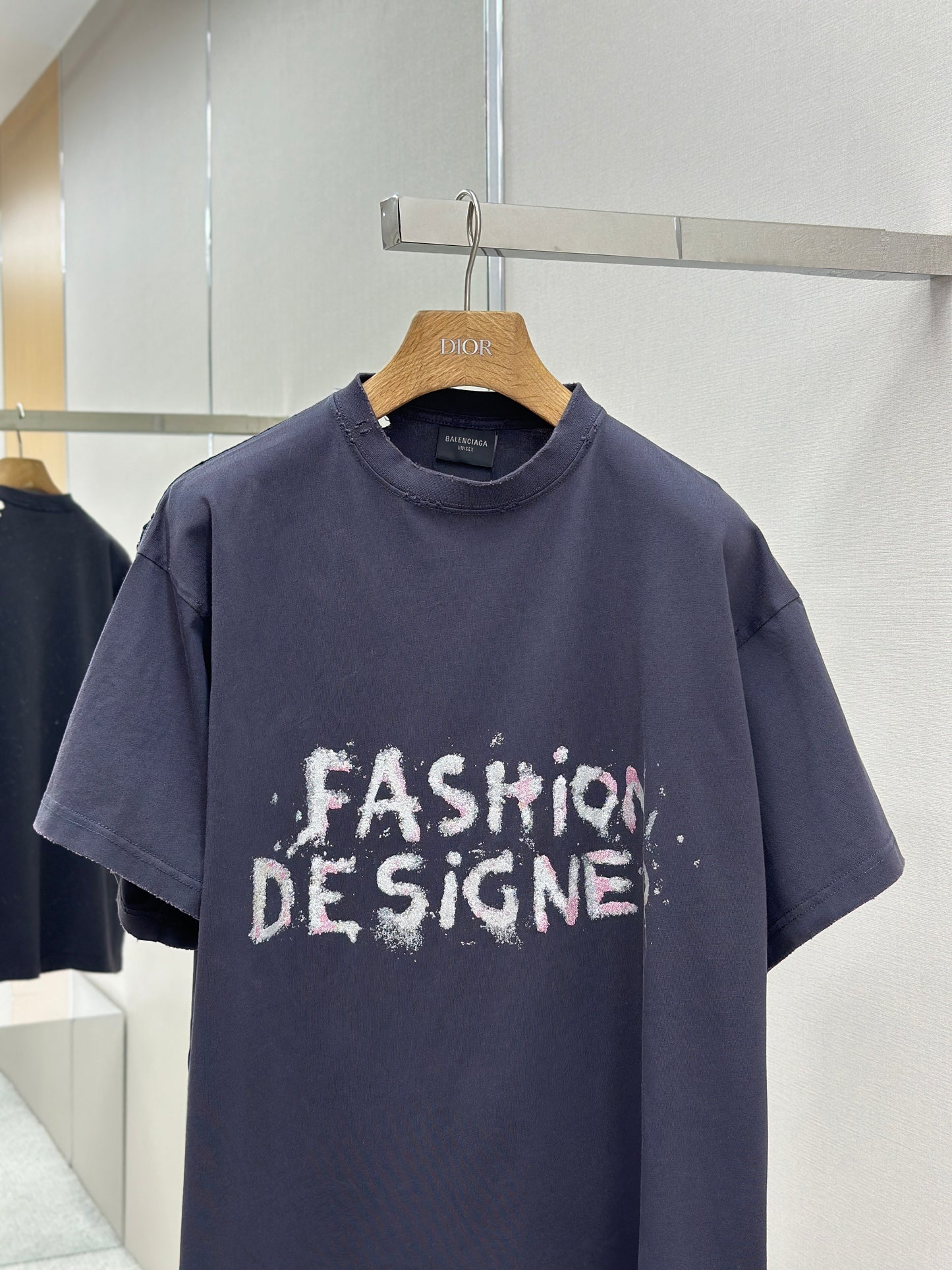 BALENC* Fashion Designer Oversized T-shirt in Faded Black